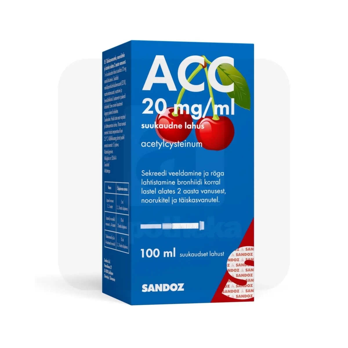 ACC SUUKAUDNE LAHUS 20MG/ML 100ML - Tootepilt