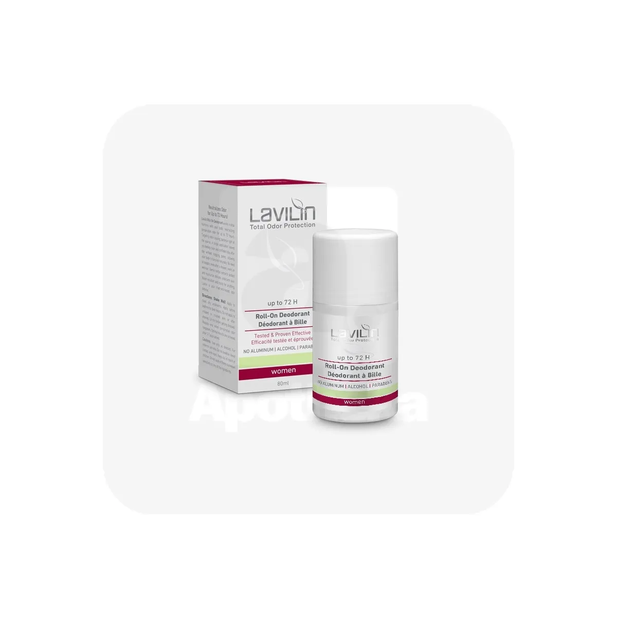 LAVILIN DEODORANT ROLL-ON 72H NAISTELE 80ML - Tootepilt