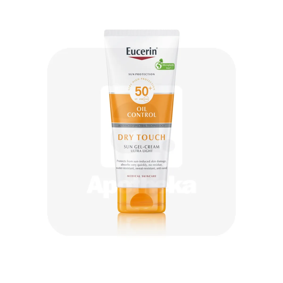 EUCERIN SUN PÄIKESEKAITSE GEEL-KREEM DRY TOUCH SPF50+ 200ML - Tootepilt