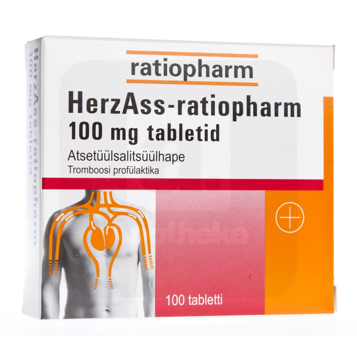HERZASS-RATIOPHARM 100MG TBL 100MG N100 - Tootepilt