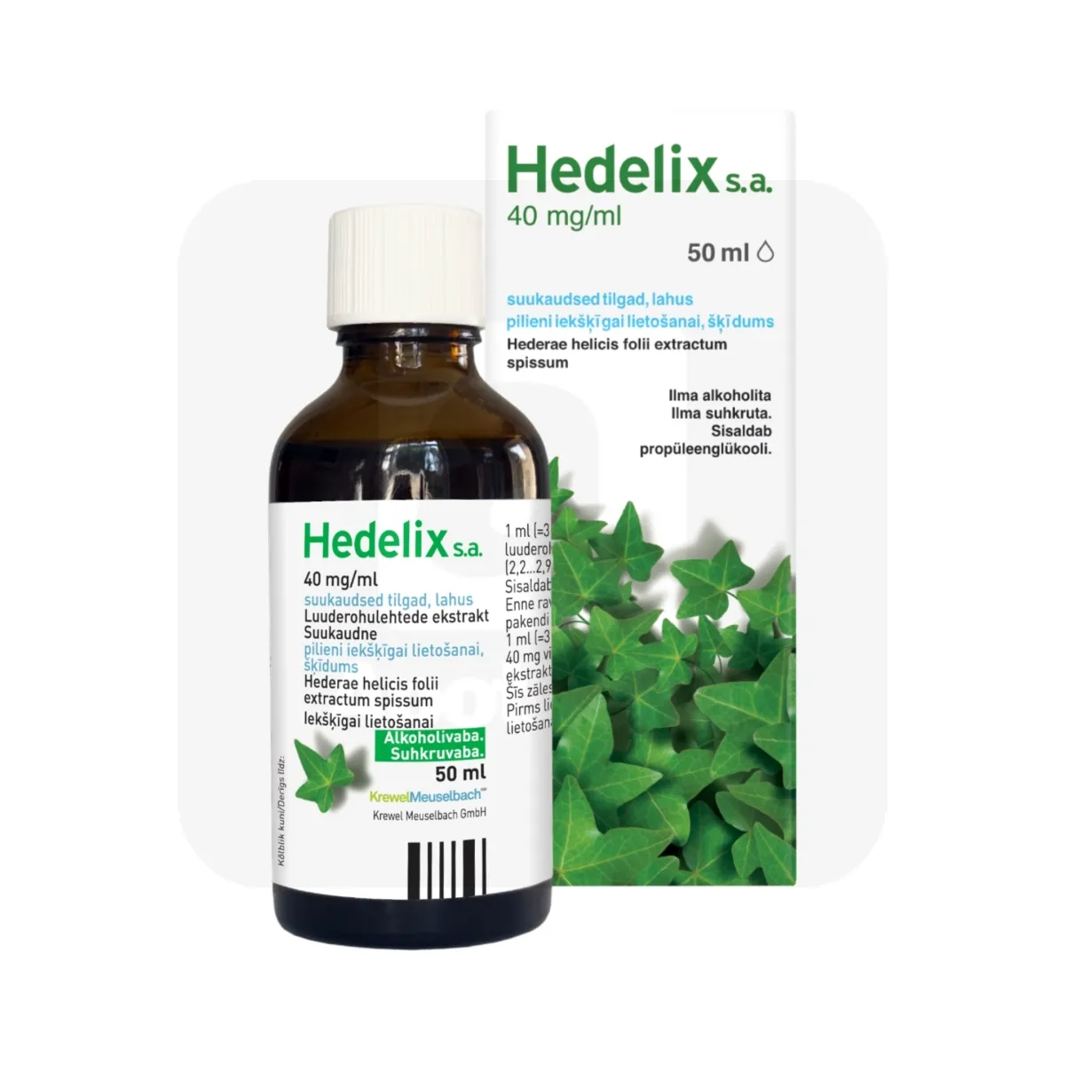 HEDELIX S.A. SUUKAUDSED TILGAD 40MG/ML 50ML - Tootepilt