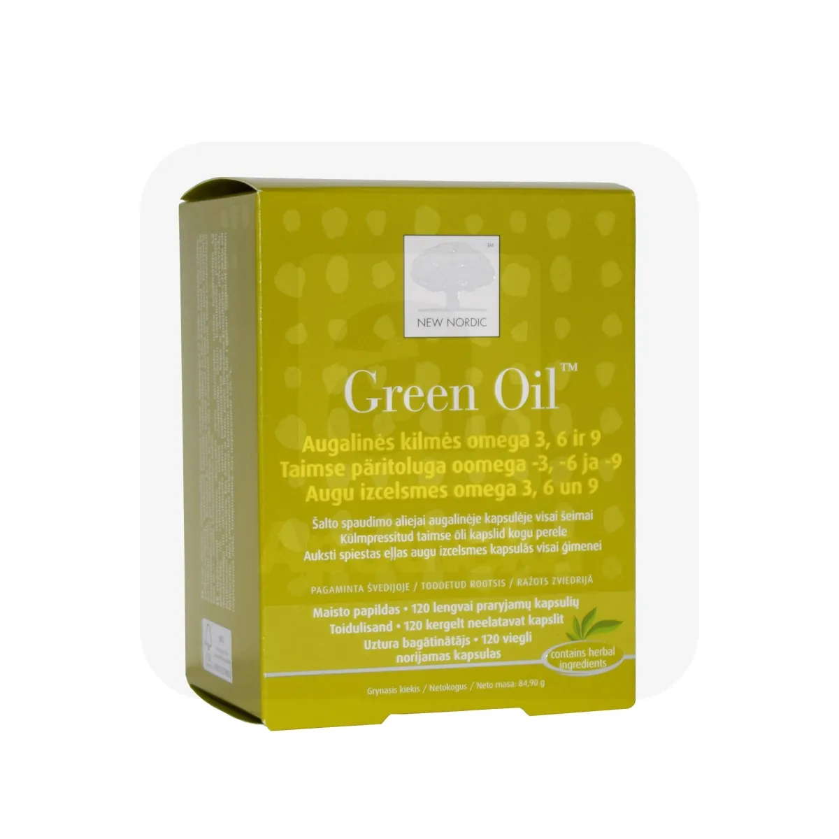 NEW NORDIC GREEN OIL CAPS N120 - Tootepilt