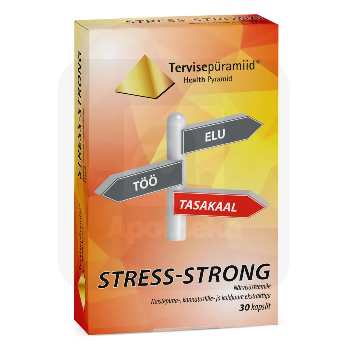 TERVISEPÜRAMIID STRESS-STRONG KAPSLID N30 - Tootepilt