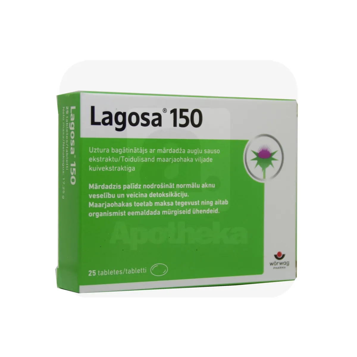 LAGOSA TBL 150MG N25 - Tootepilt