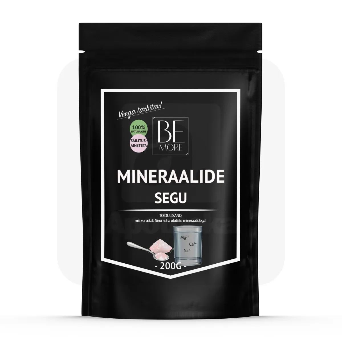 BE MORE MINERAALIDE SEGU PULBER 200G - Tootepilt