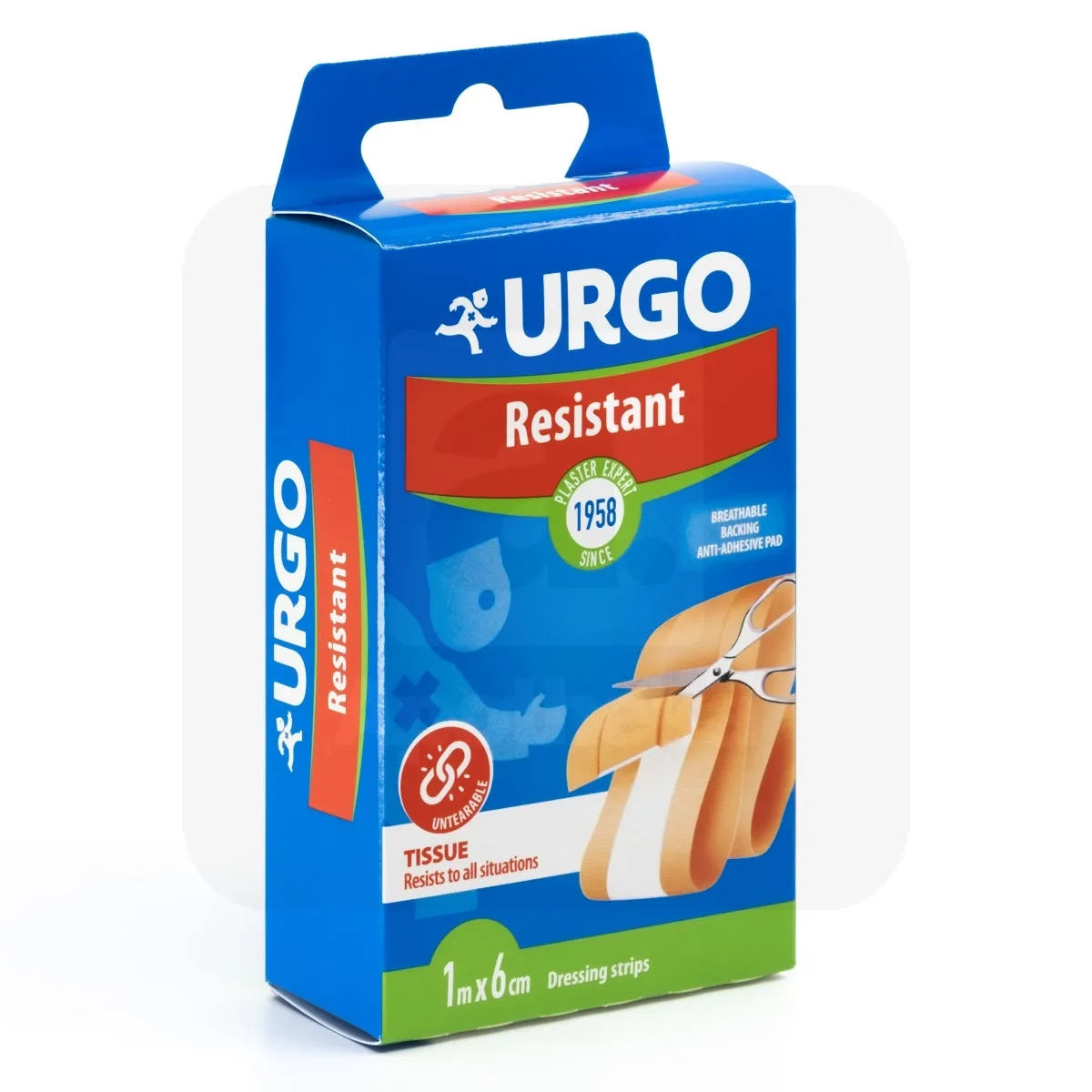 URGO PLAASTER RESISTANT 6CMX1M - Tootepilt