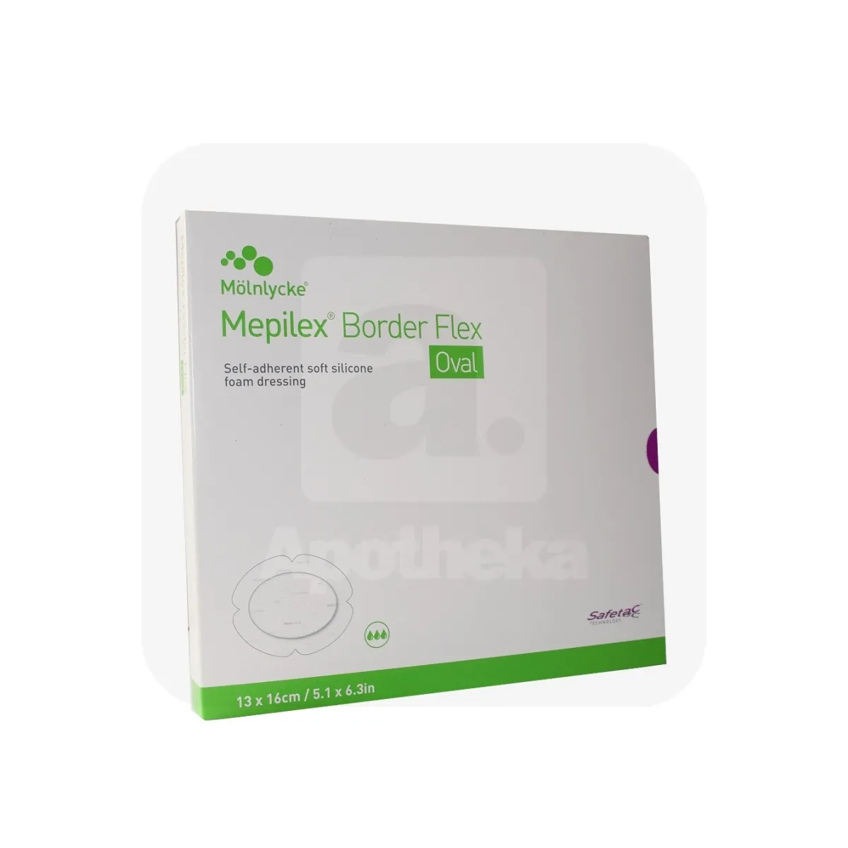 MEPILEX BORDER FLEX 13CMX16CM OVAL N5 STER - Tootepilt