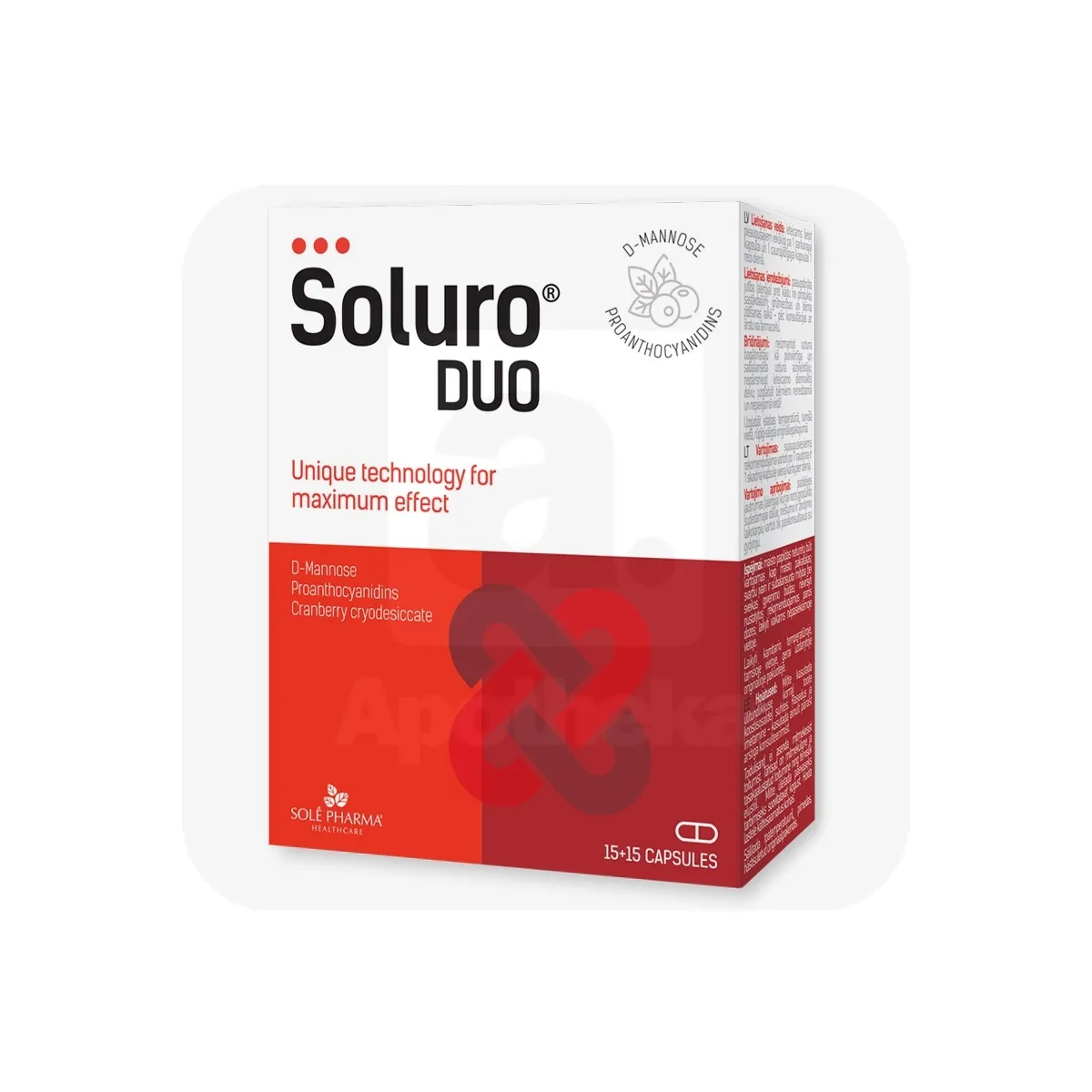SOLURO DUO KAPSLID N15+15 - Tootepilt