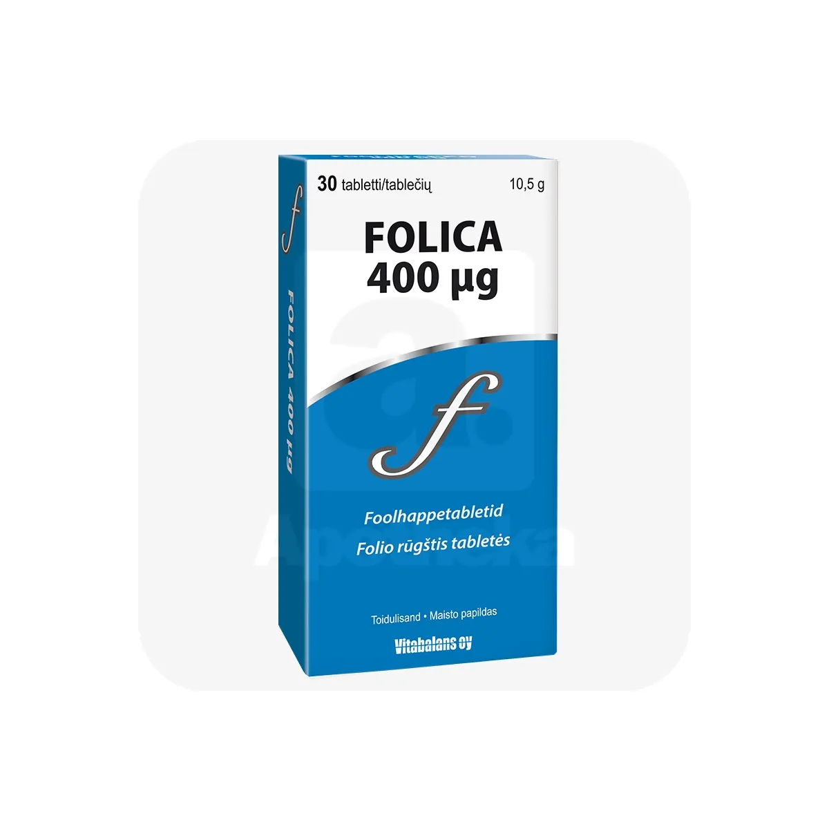 FOOLHAPPE TBL 400MCG N30 - Tootepilt