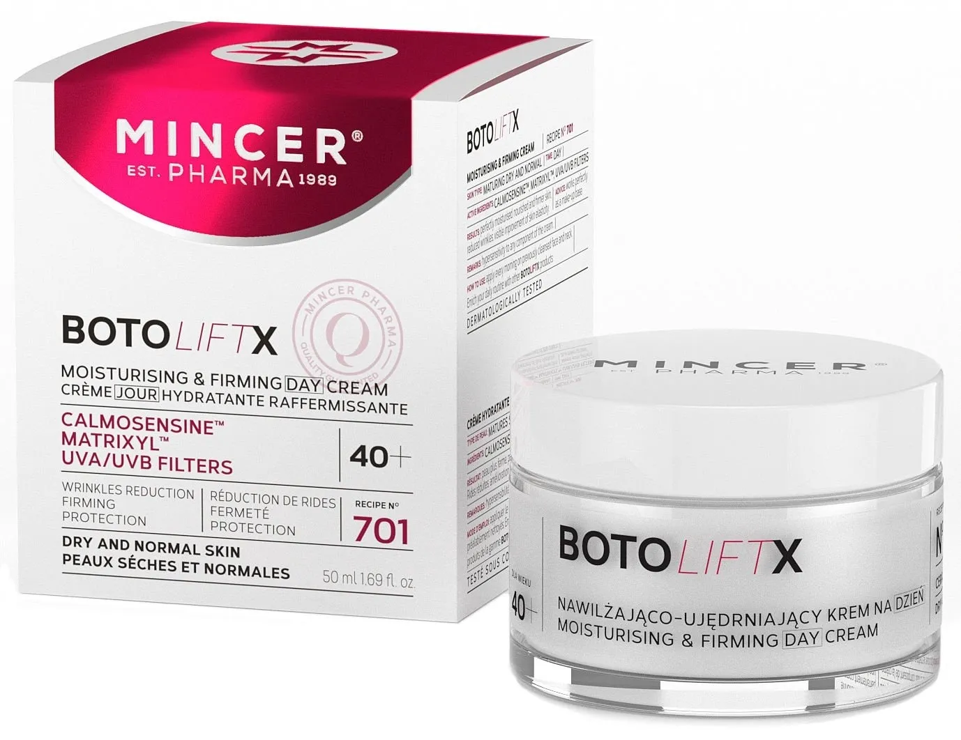MINCER PHARMA BOTOLIFTX PÄEVAKREEM PINGULDAV 50ML - Tootepilt 