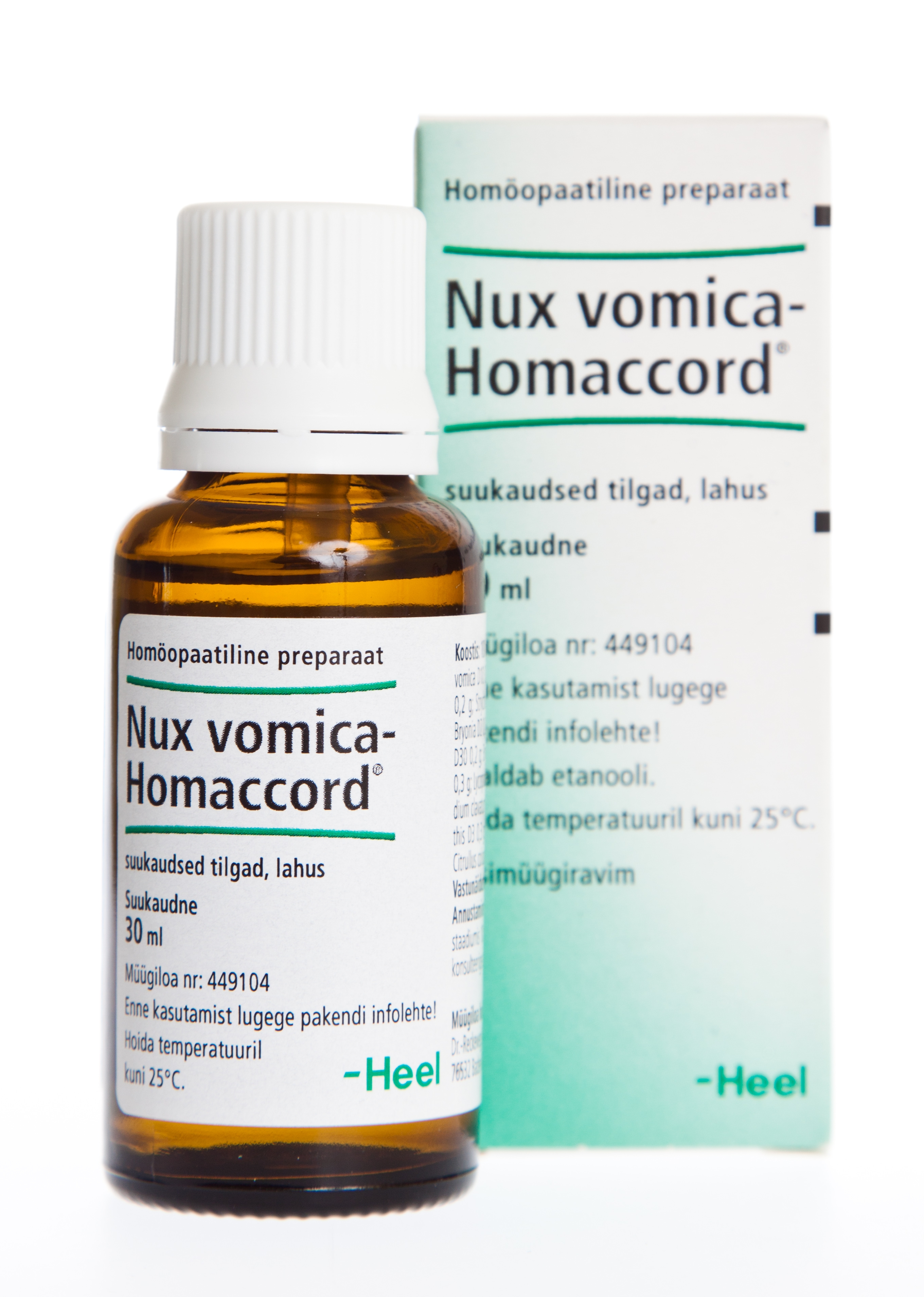 NUX VOMICA-HOMACCORD SUUKAUDSED TILGAD 30ML - Tootepilt 