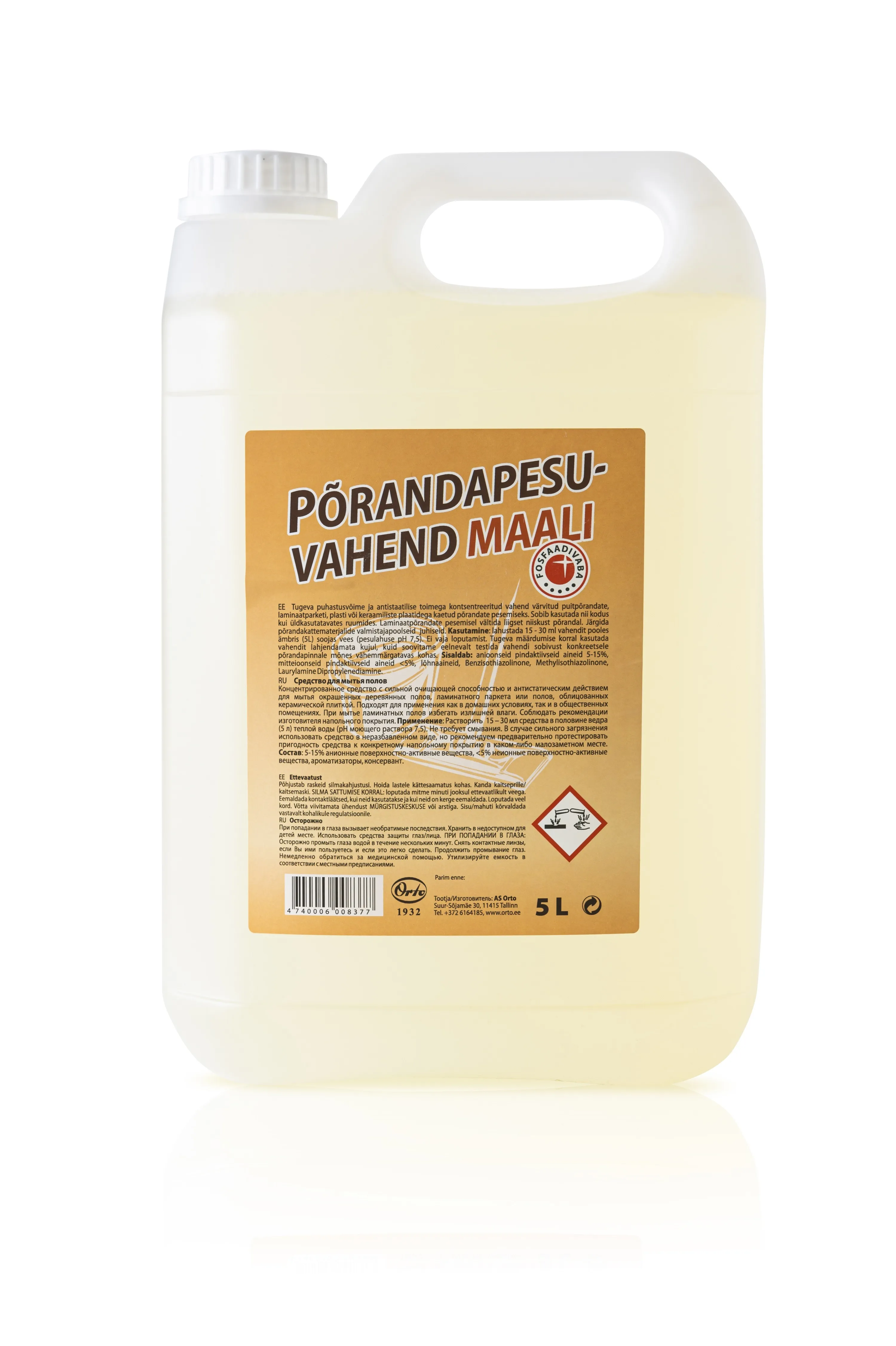 ORTO PÕRANDAPESUVAHEND MAALI 5L - Tootepilt 