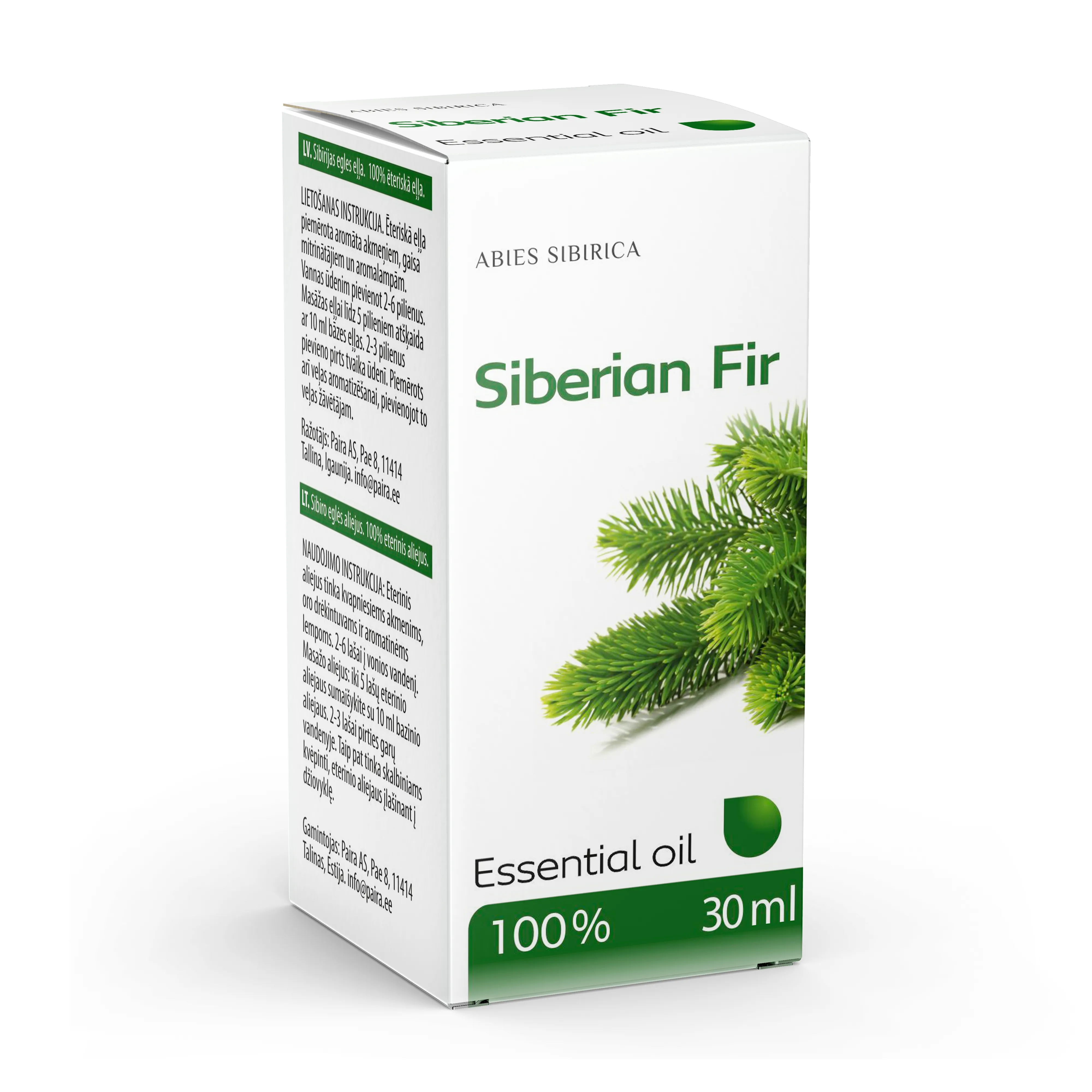 PAIRA SIBERI NULUÕLI 30ML - Tootepilt 