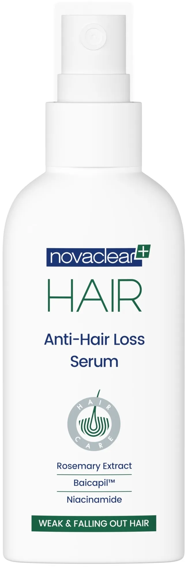 NOVACLEAR HAIR SEERUM JUUSTE VÄLJALANGEMISE VASTU 100ML - Tootepilt 2