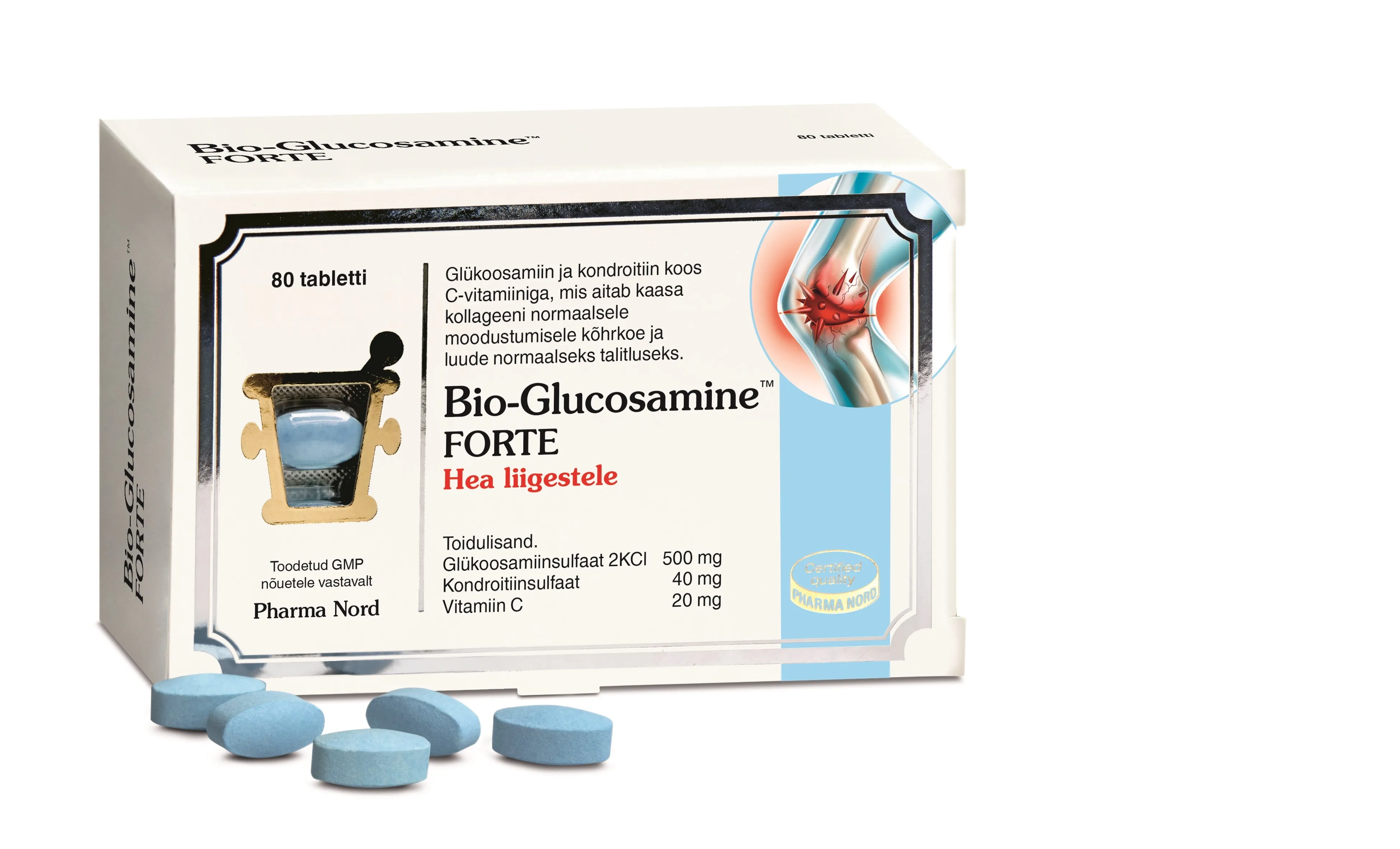 BIO-GLUCOSAMINE FORTE TBL N80 - Tootepilt 