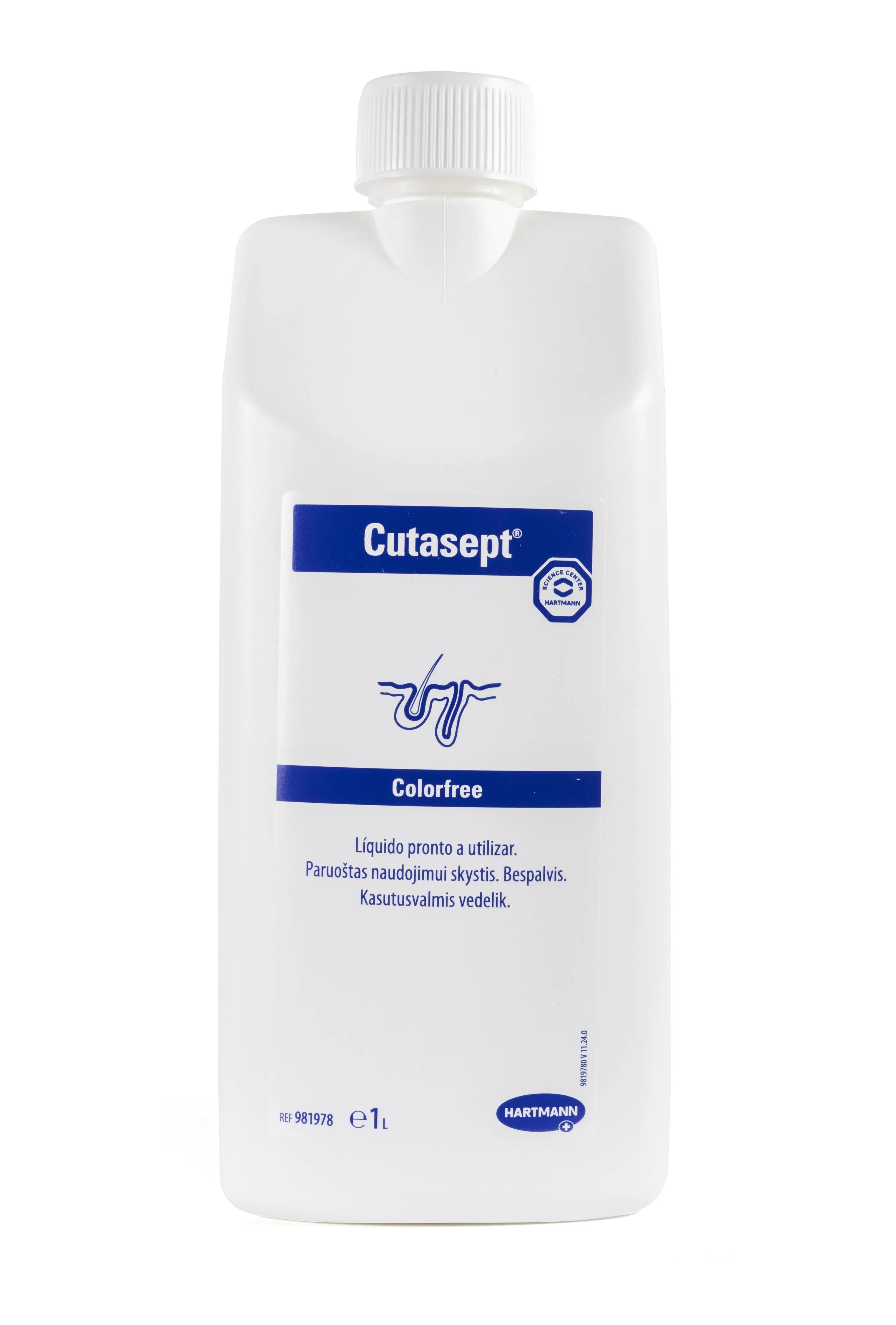 CUTASEPT COLORFREE 1000ML (NAHA DESINFEKTSIOON) - Tootepilt 