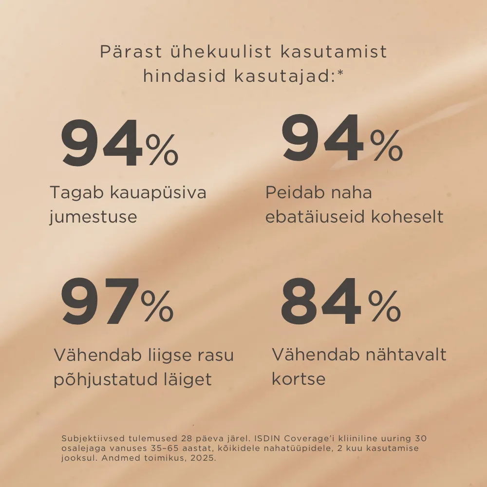 ISDIN JUMESTUSKREEM COVERAGE SPF50+ 30G 1.0 PEARL - Tootepilt 6