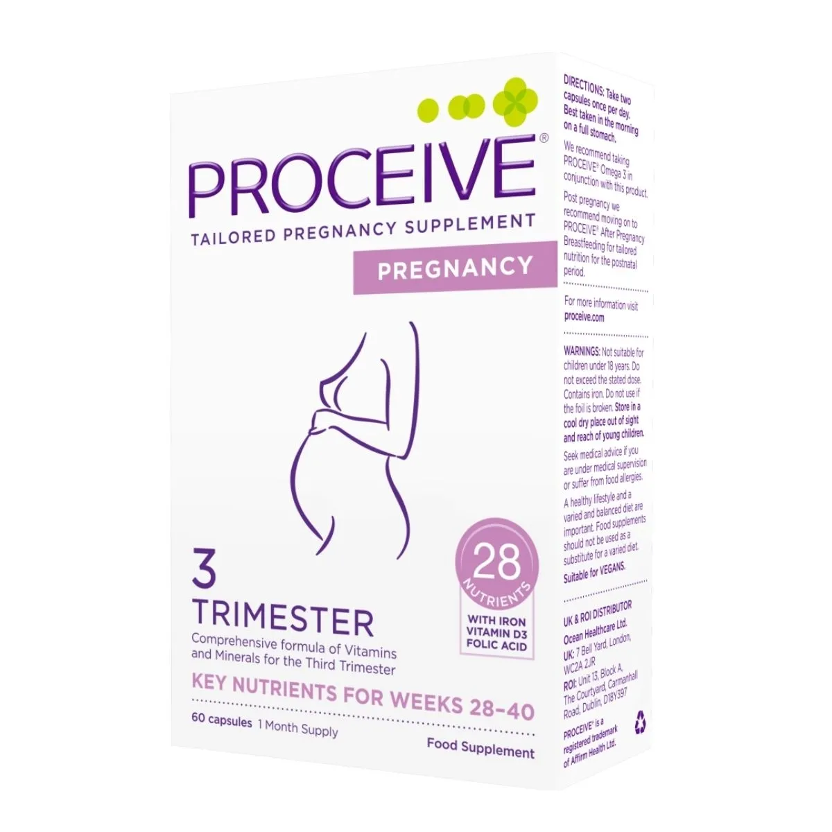 PROCEIVE PREGNANCY TRIMESTER 3 KAPSLID N60 - Tootepilt 