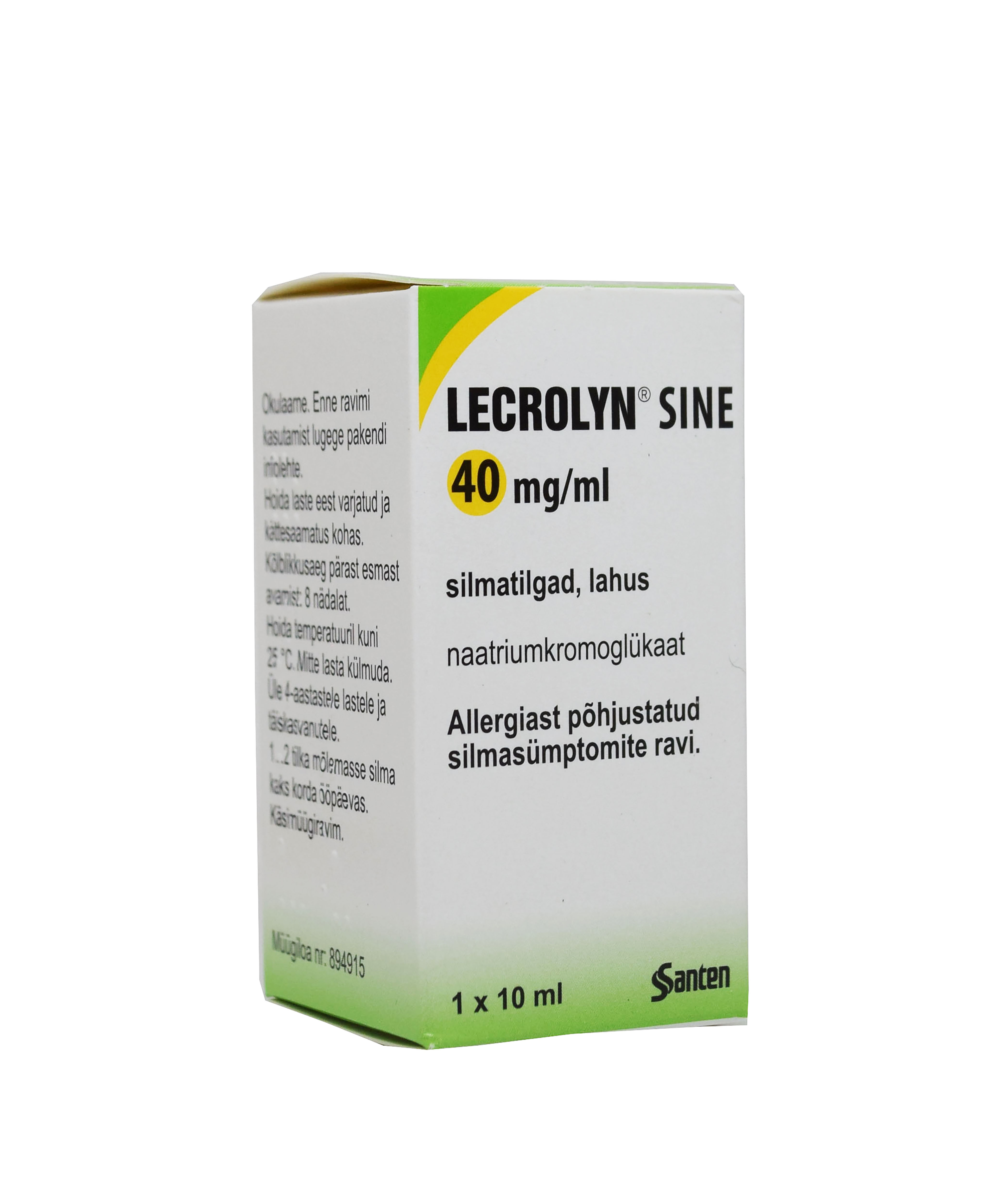 LECROLYN SINE SILMATILGAD 40MG/ML 10ML - Tootepilt 