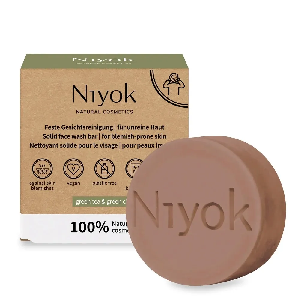 NIYOK TAHKE NÄOPUHASTUSVAHEND PROBLEEMSELE NAHALE 80G - Tootepilt 