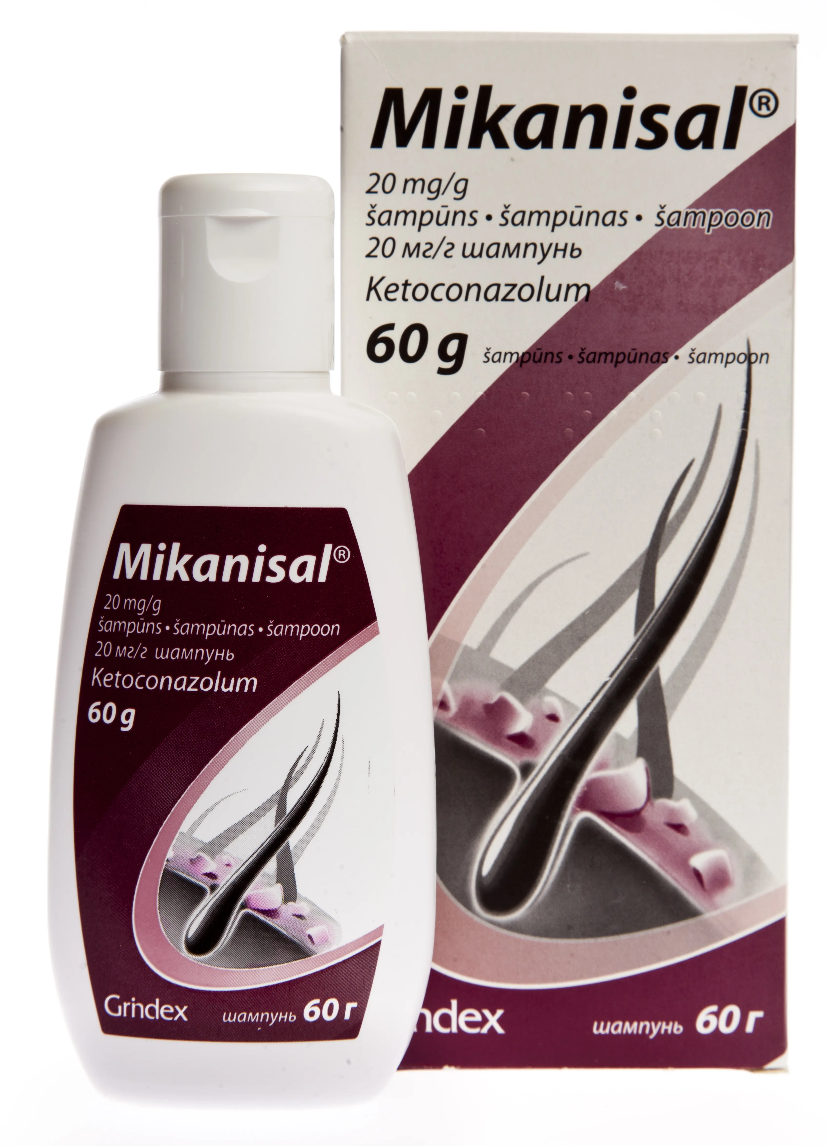 MIKANISAL SHAMPOON 20MG/G 60G - Tootepilt 