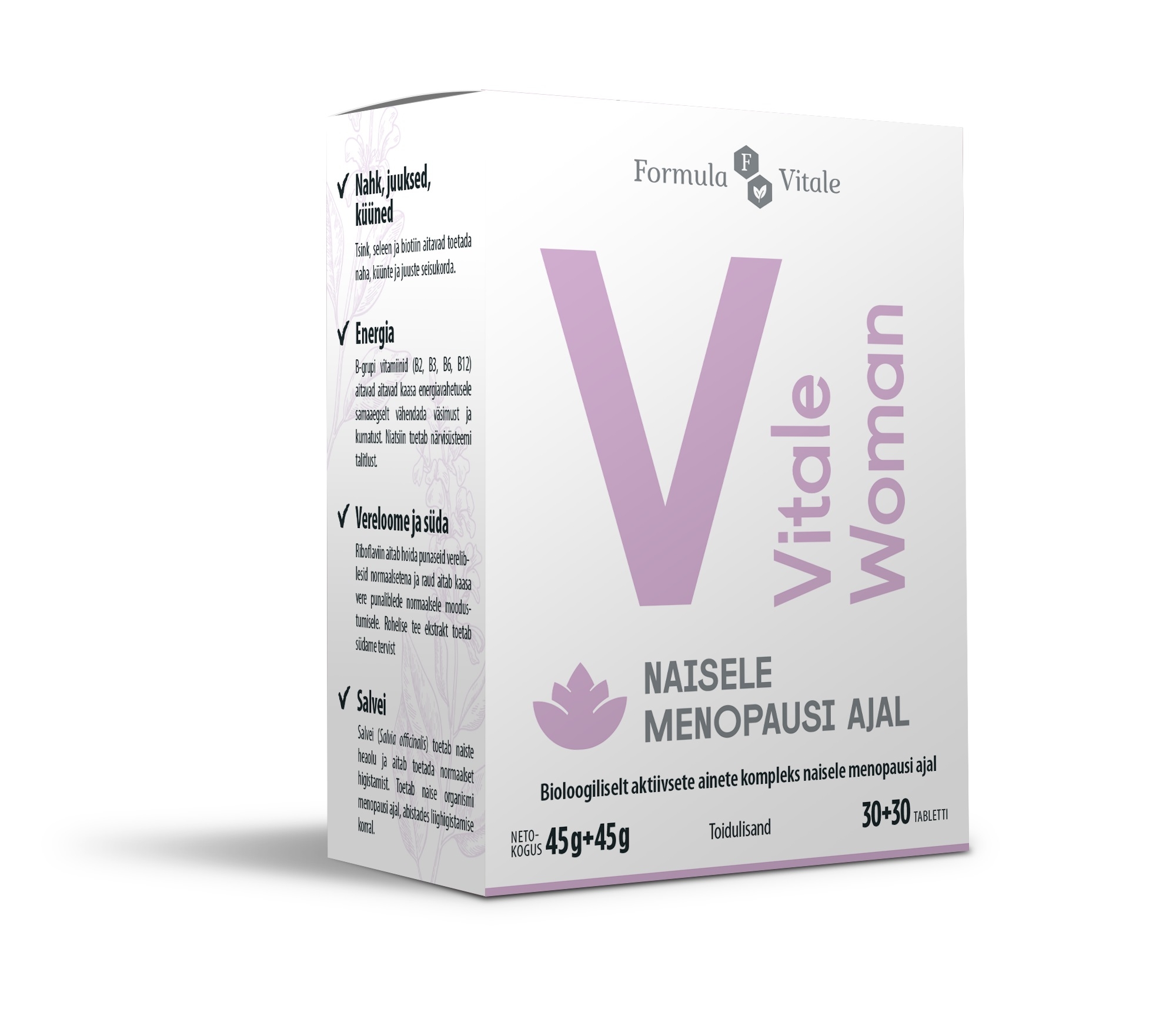 FORMULA VITALE VITALE WOMAN TBL N30 + TBL N30 - Tootepilt 
