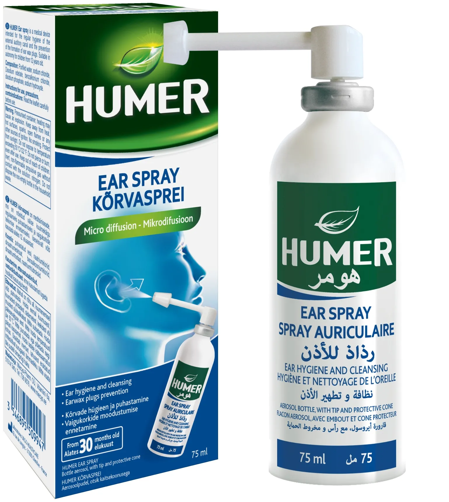 HUMER KÕRVASPREI 75ML - Tootepilt 