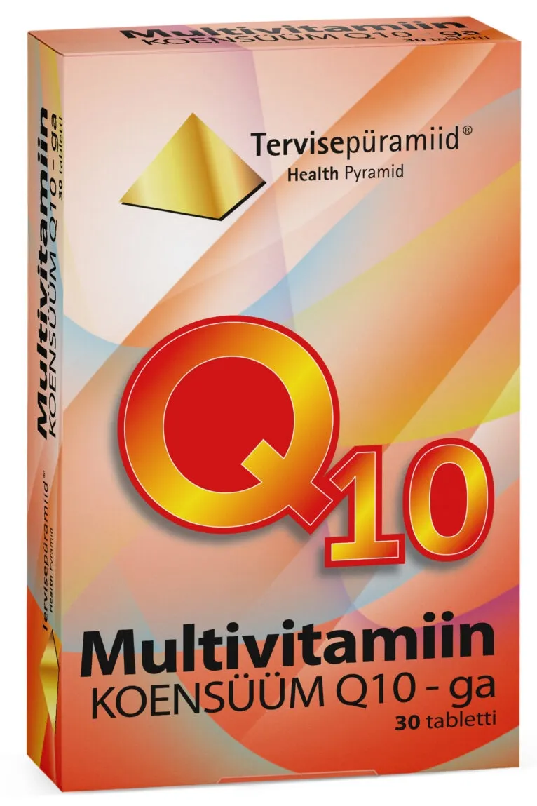 TERVISEPÜRAMIID MULTIVITAMIIN KOENSÜÜM Q10 TBL N30 - Tootepilt 