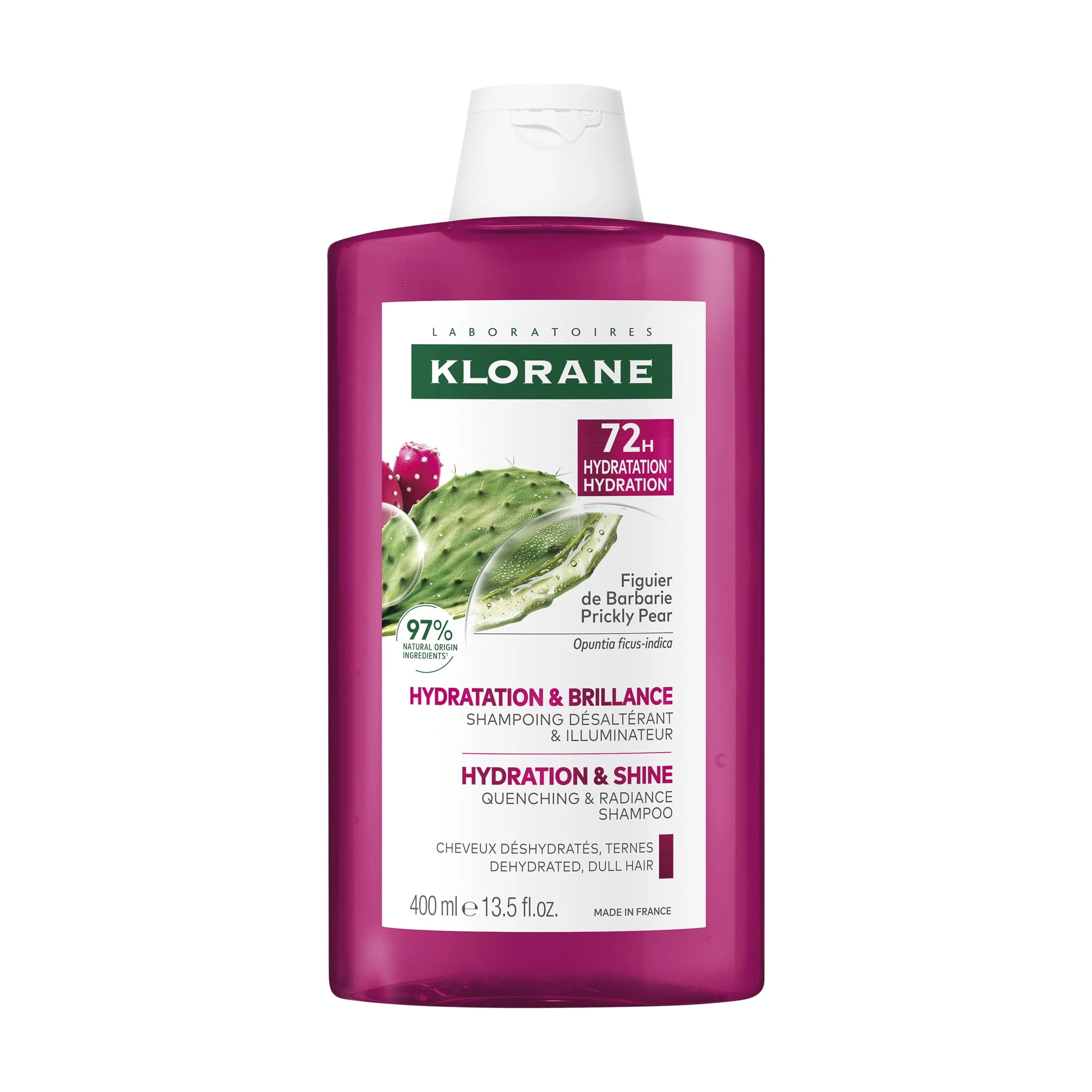 KLORANE SHAMPOON 72H NIISUTAV JA SÄRA ANDEV 400ML - Tootepilt 