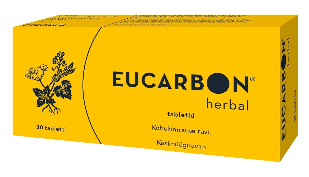 EUCARBON HERBAL TBL 105MG N30 - Tootepilt 