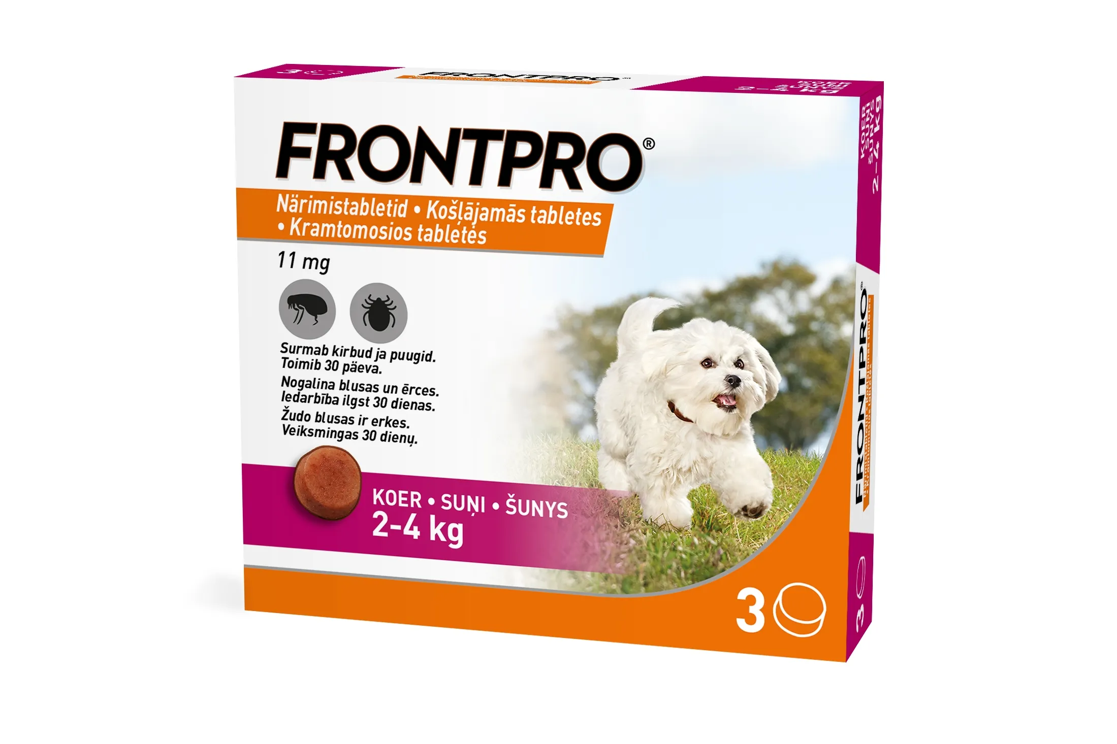 FRONTPRO NÄRIMISTABLETT 11MG N3 (2-4KG) - Tootepilt 