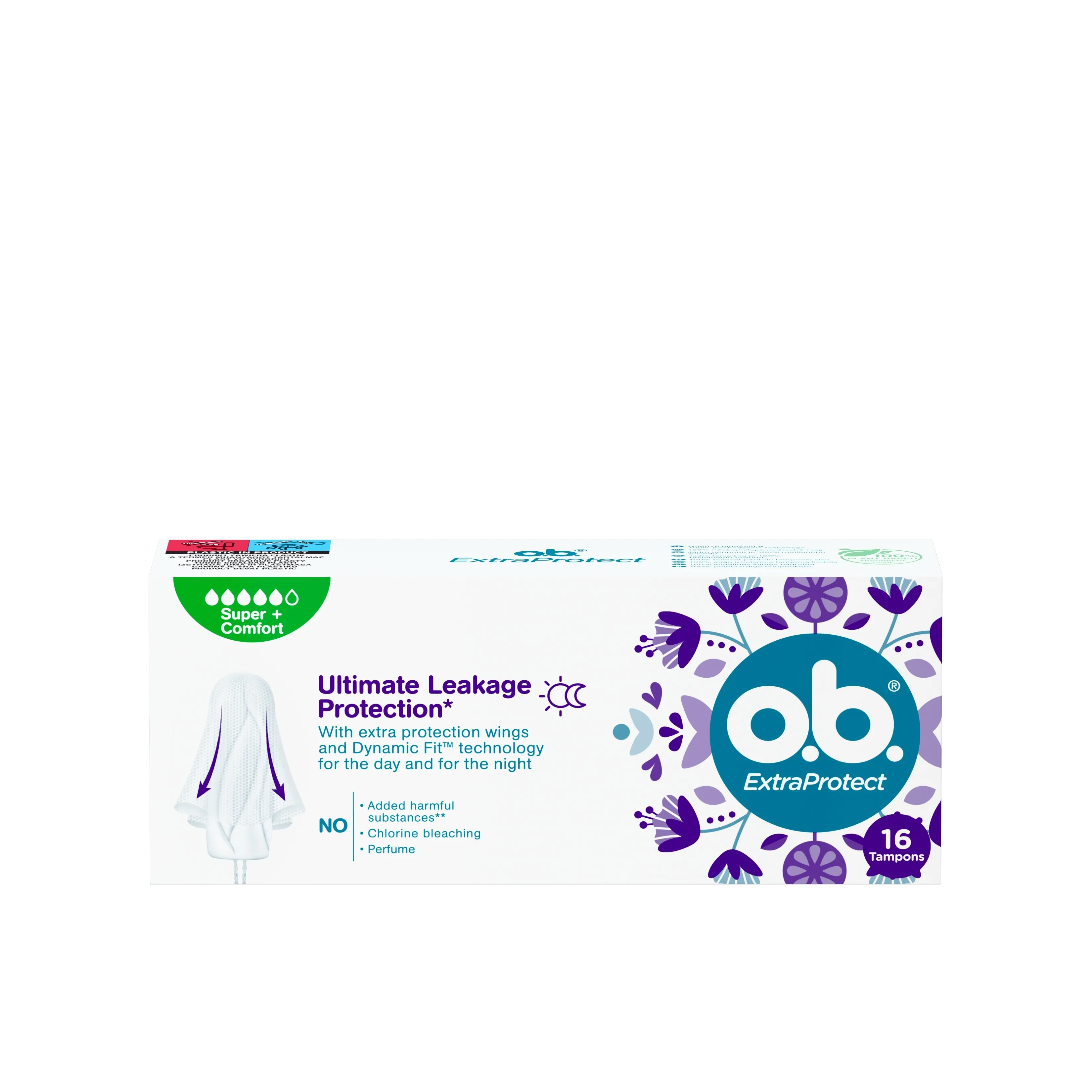 O.B. HÜG TAMPOONID EXTRA PROTECT SUPER+ N16 - Tootepilt 