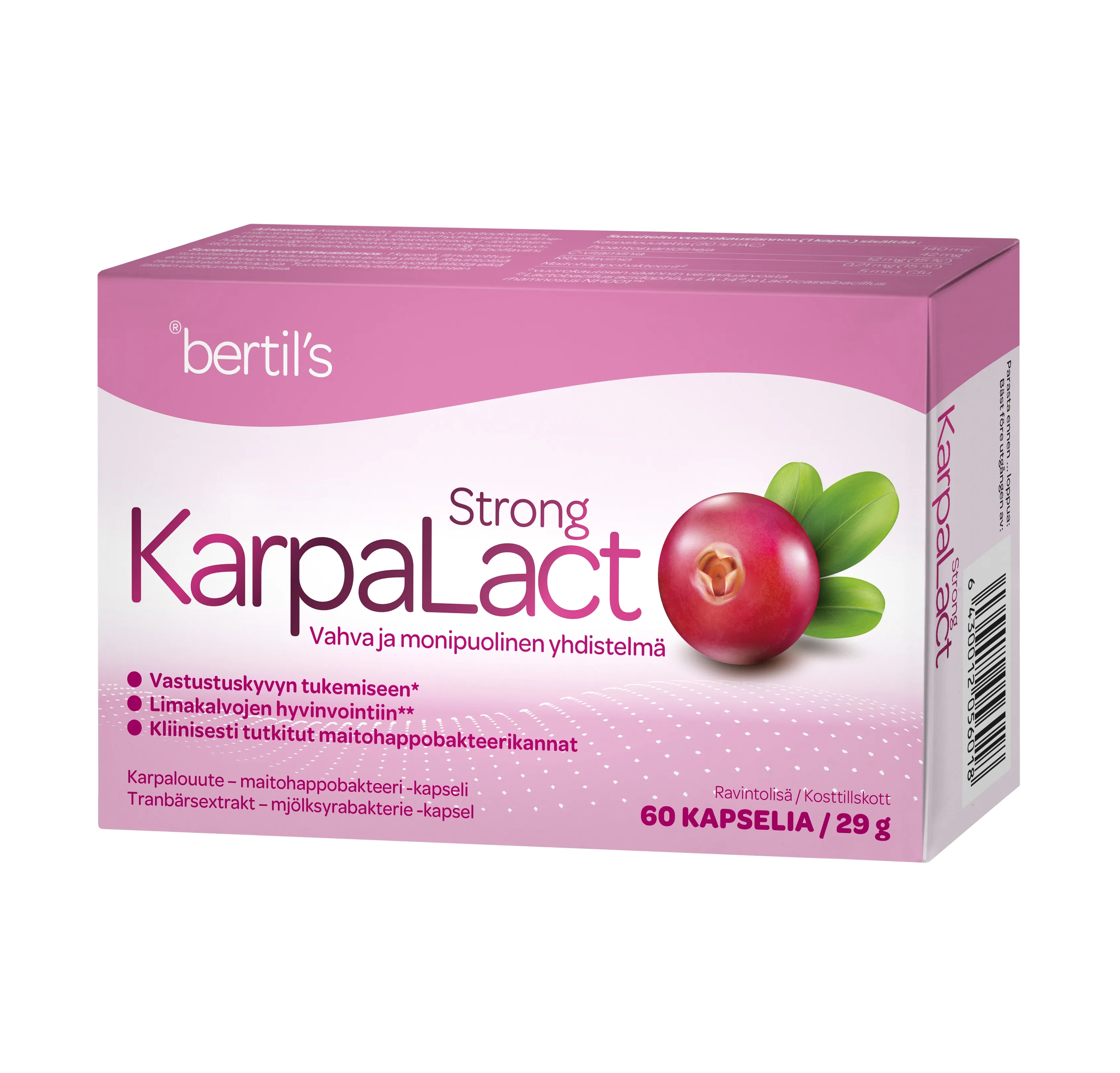 BERTILS KARPALACT STRONG KAPSLID N60 - Tootepilt 