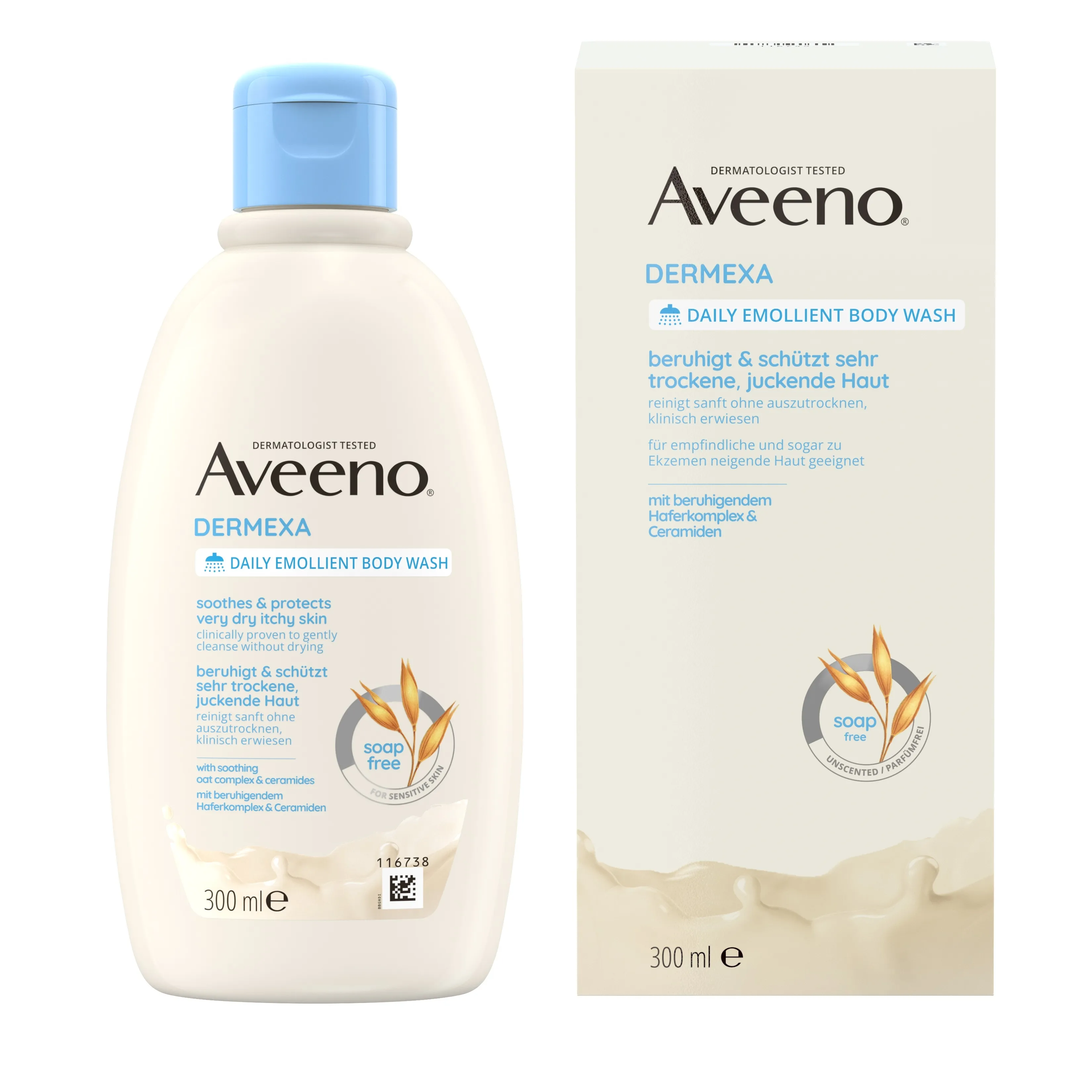 AVEENO DERMEXA DUSHIGEEL 300ML - Tootepilt 