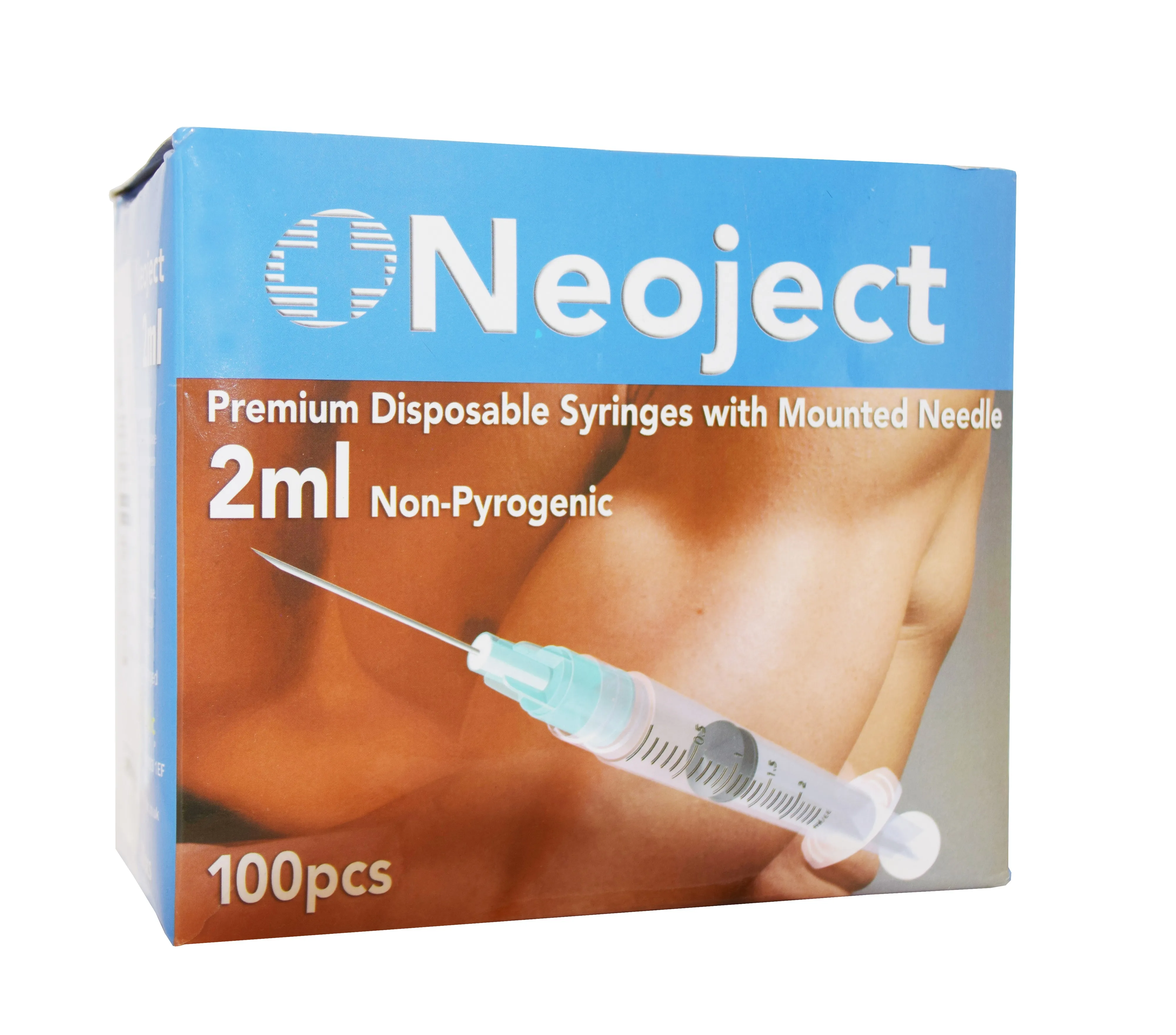 SÜSTAL NÕELAGA NEOJECT 2ML 3 OSALINE (23G) N100 /LUER LOCK/ - Tootepilt 