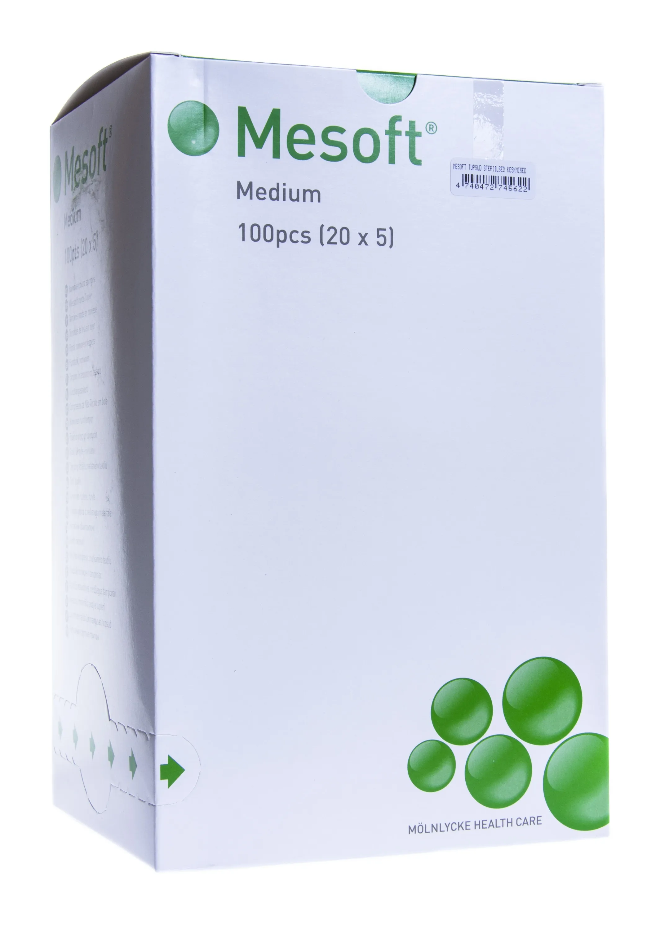 MESOFT TUPSUD STERIILSED KESKMISED N5X20 - Tootepilt 