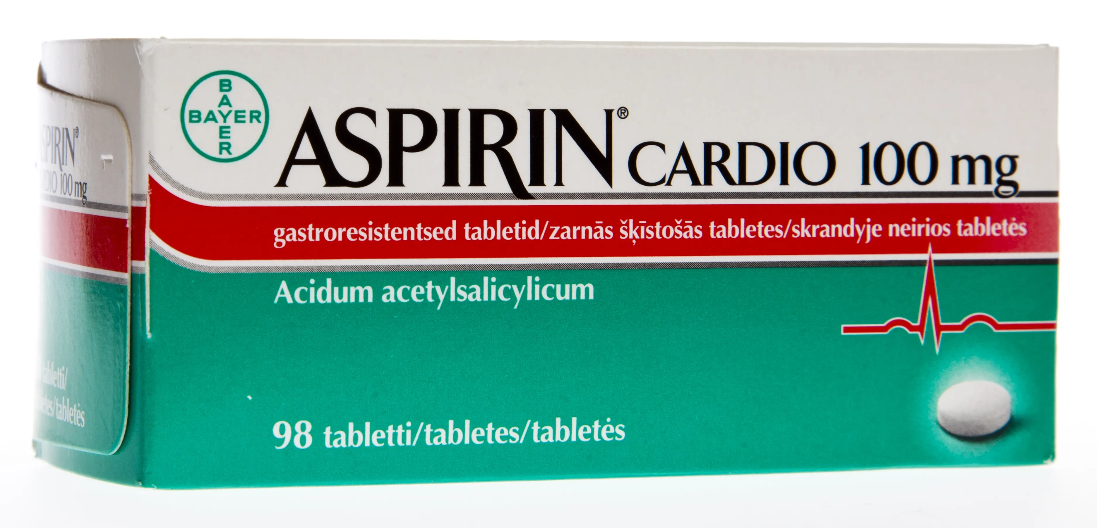 ASPIRIN CARDIO GASTRORESIST TBL 100MG N98 - Tootepilt 