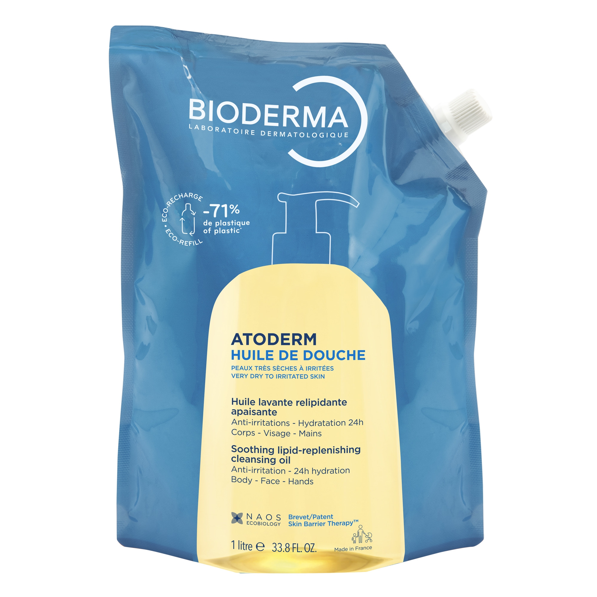 BIODERMA ATODERM DUSHIÕLI TÄITEPAKEND 1000ML - Tootepilt 