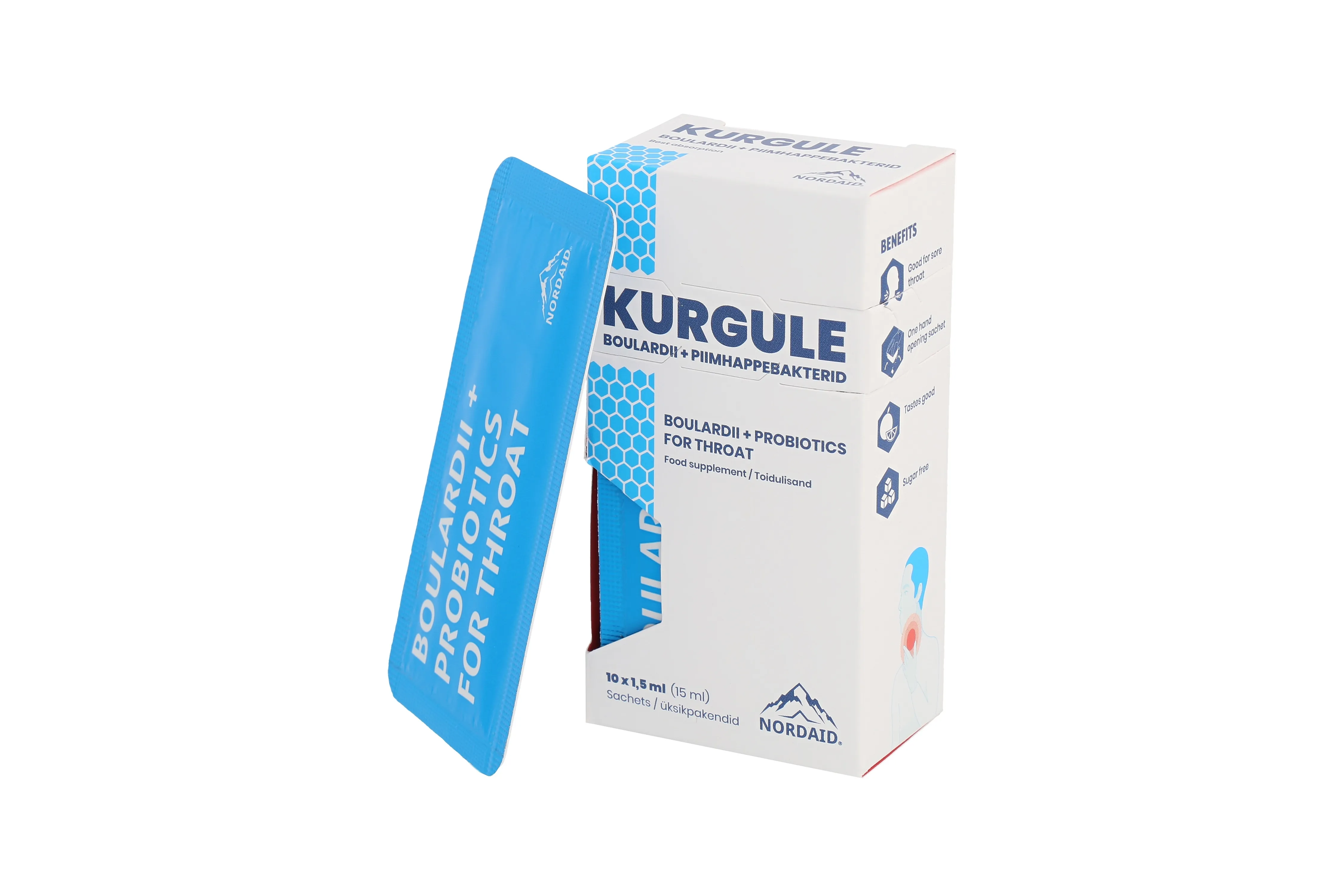 NORDAID BOULARDII+ PIIMHAPPEBAKTERID KURGULE 15ML - Tootepilt 