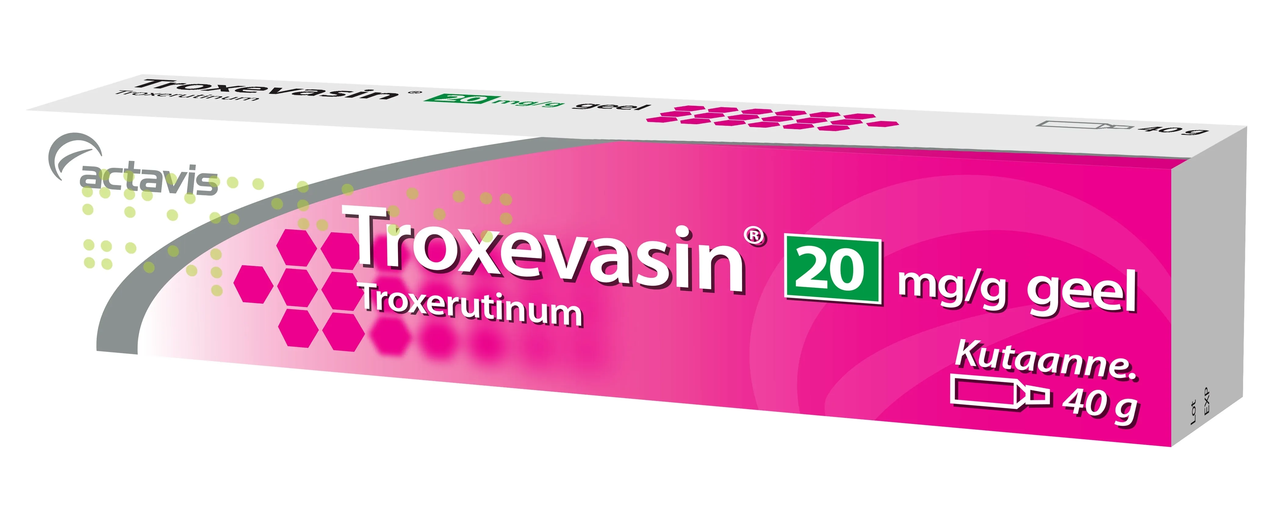 TROXEVASIN GEEL 20MG/G 40G - Tootepilt 
