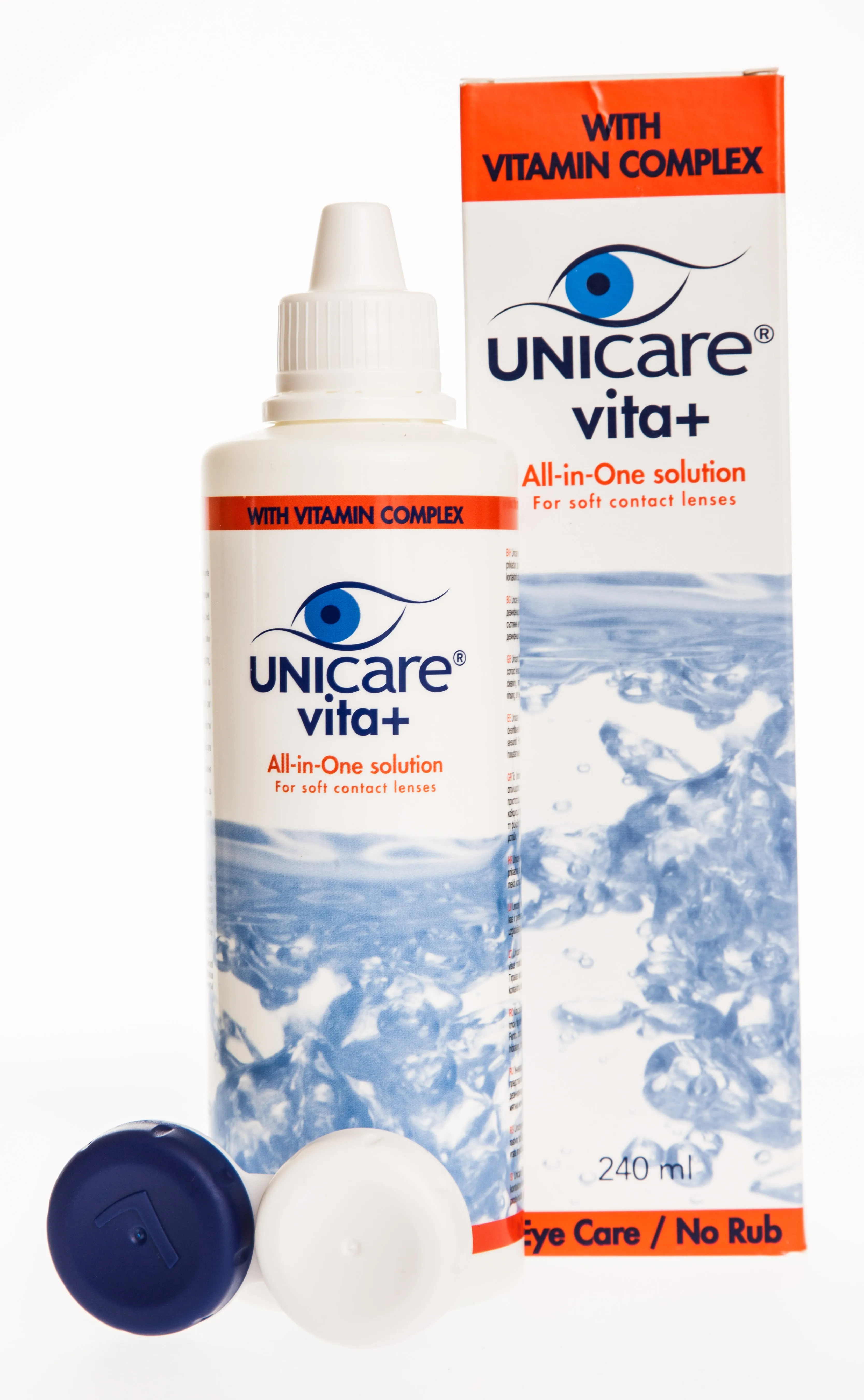 UNICARE VITA PLUS ALL IN ONE 240ML (KONTAKTLÄÄTSEDE DES. LAH - Tootepilt 