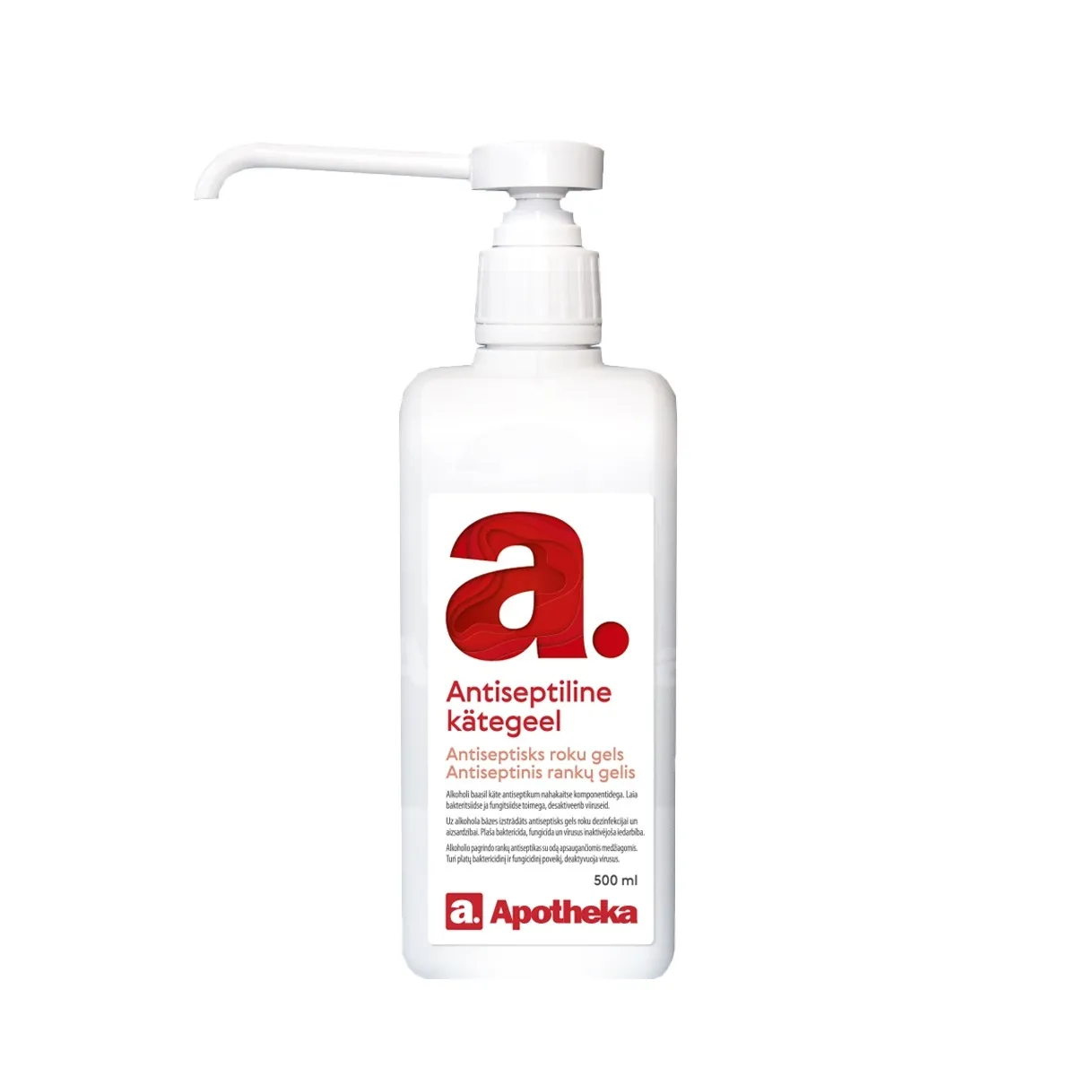 A. ANTISEPTILINE KÄTEGEEL PUMBAGA 500ML - Tootepilt 2