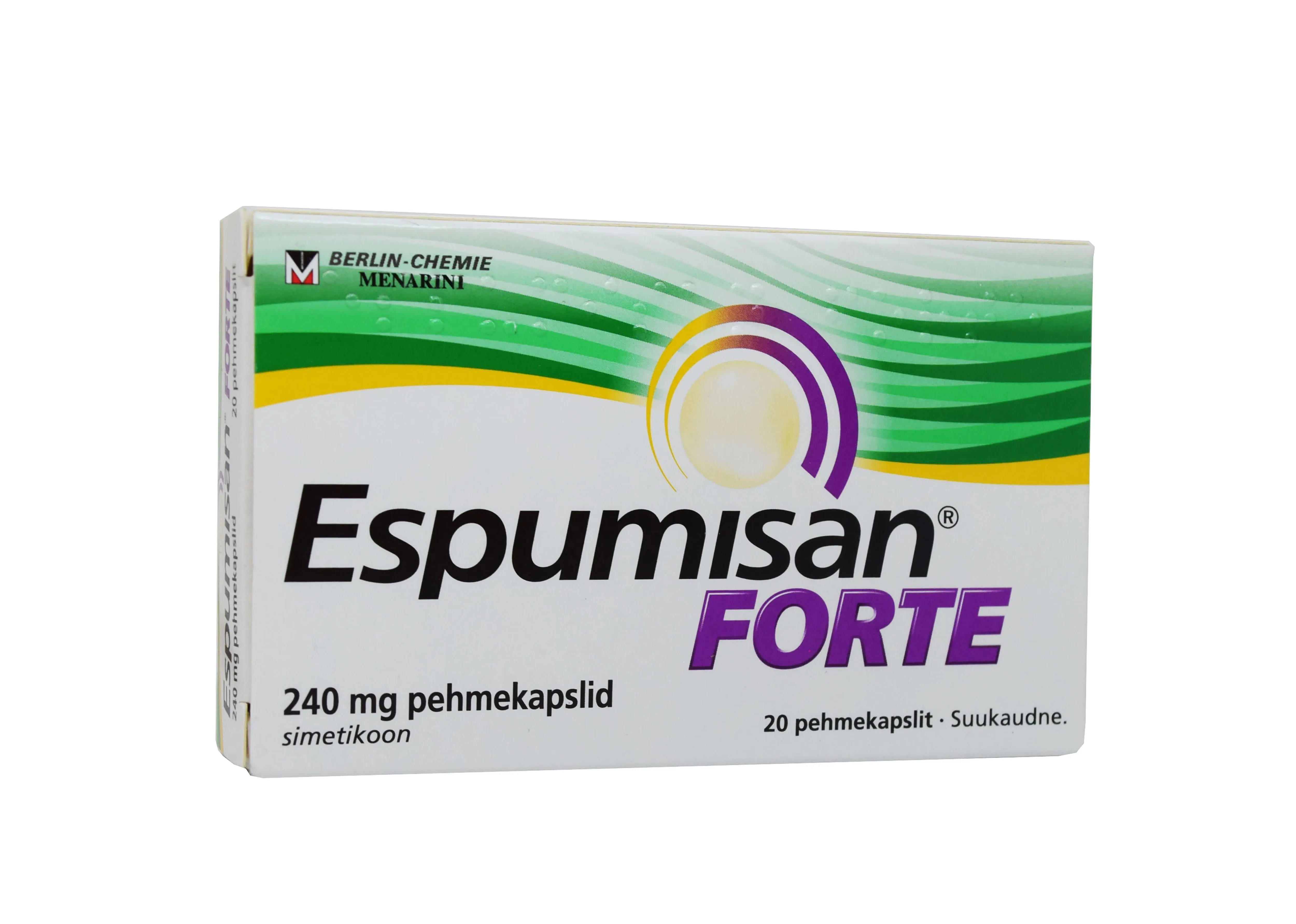 ESPUMISAN FORTE PEHMEKAPSEL 240MG N20 - Tootepilt 