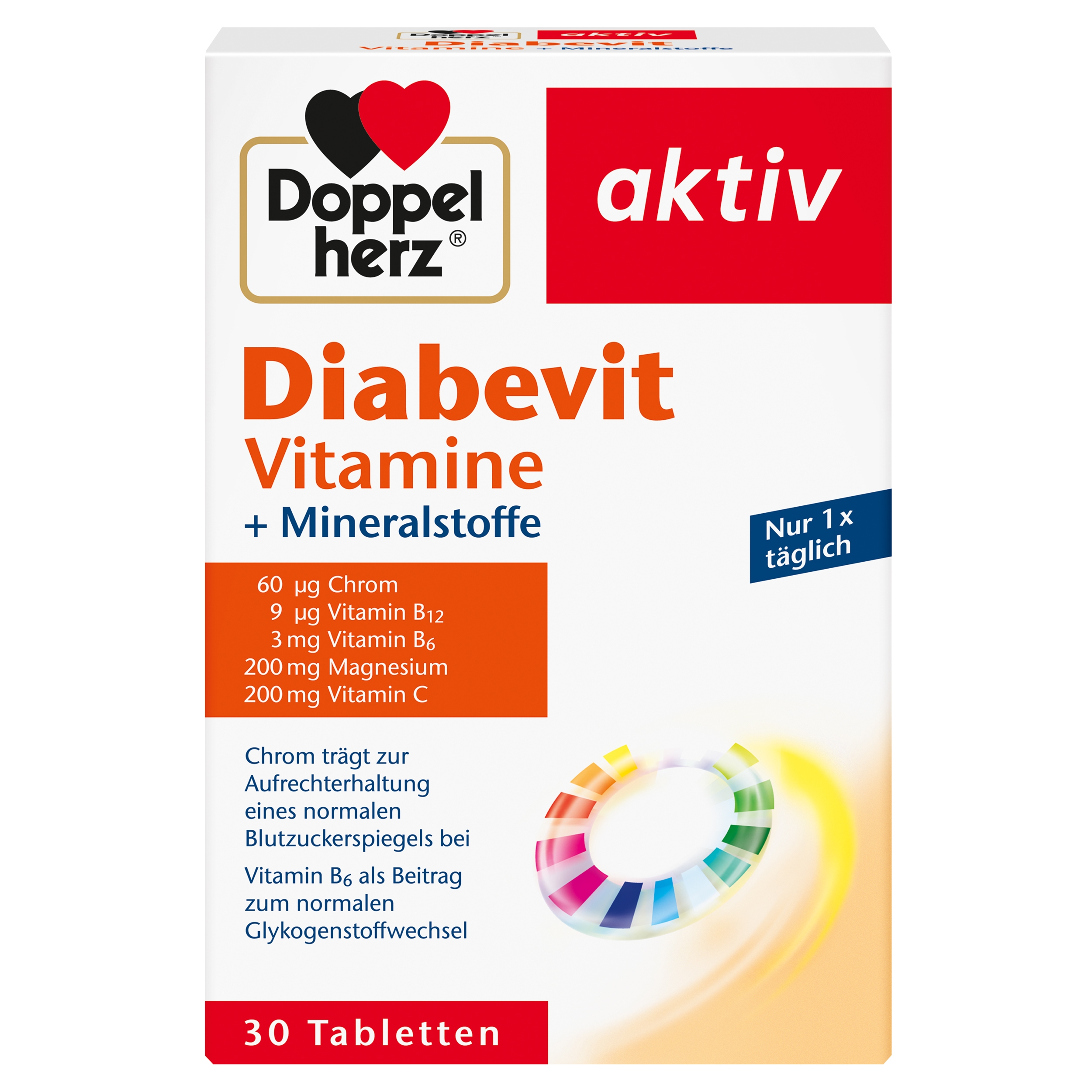 DOPPELHERZ AKTIV DIABEVIT VITAMIINID TBL N30 - Tootepilt 