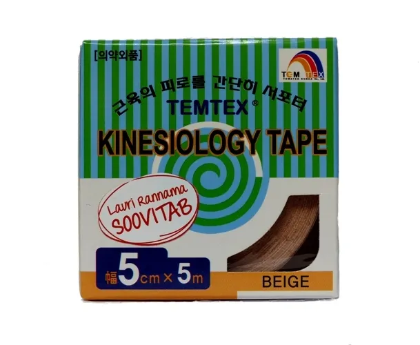 TEMTEX KINESIOLOOGILINE TEIP 5CMX5M BEEZH N1 - Tootepilt 