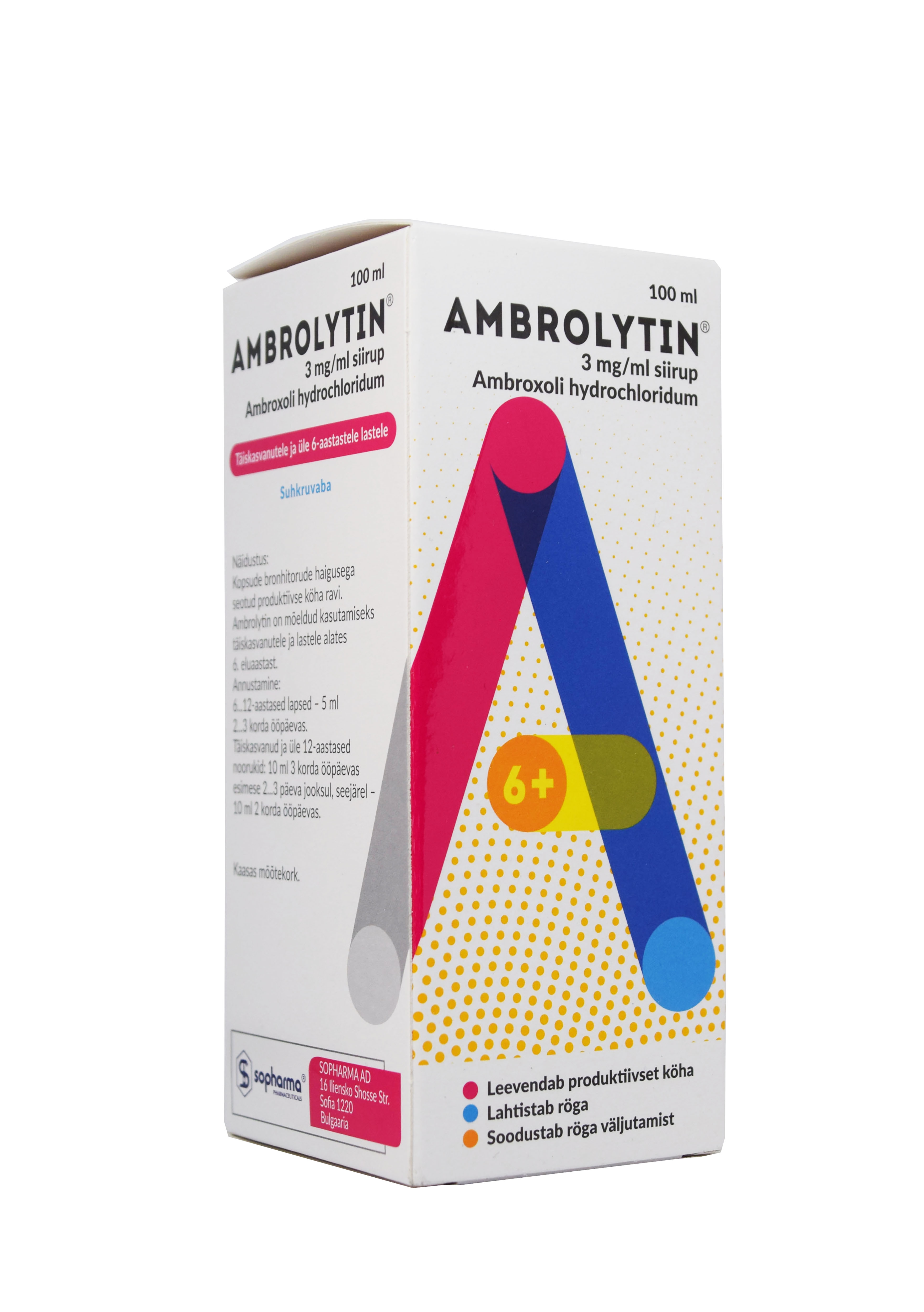 AMBROLYTIN SIIRUP 3MG/ML 100ML - Tootepilt 