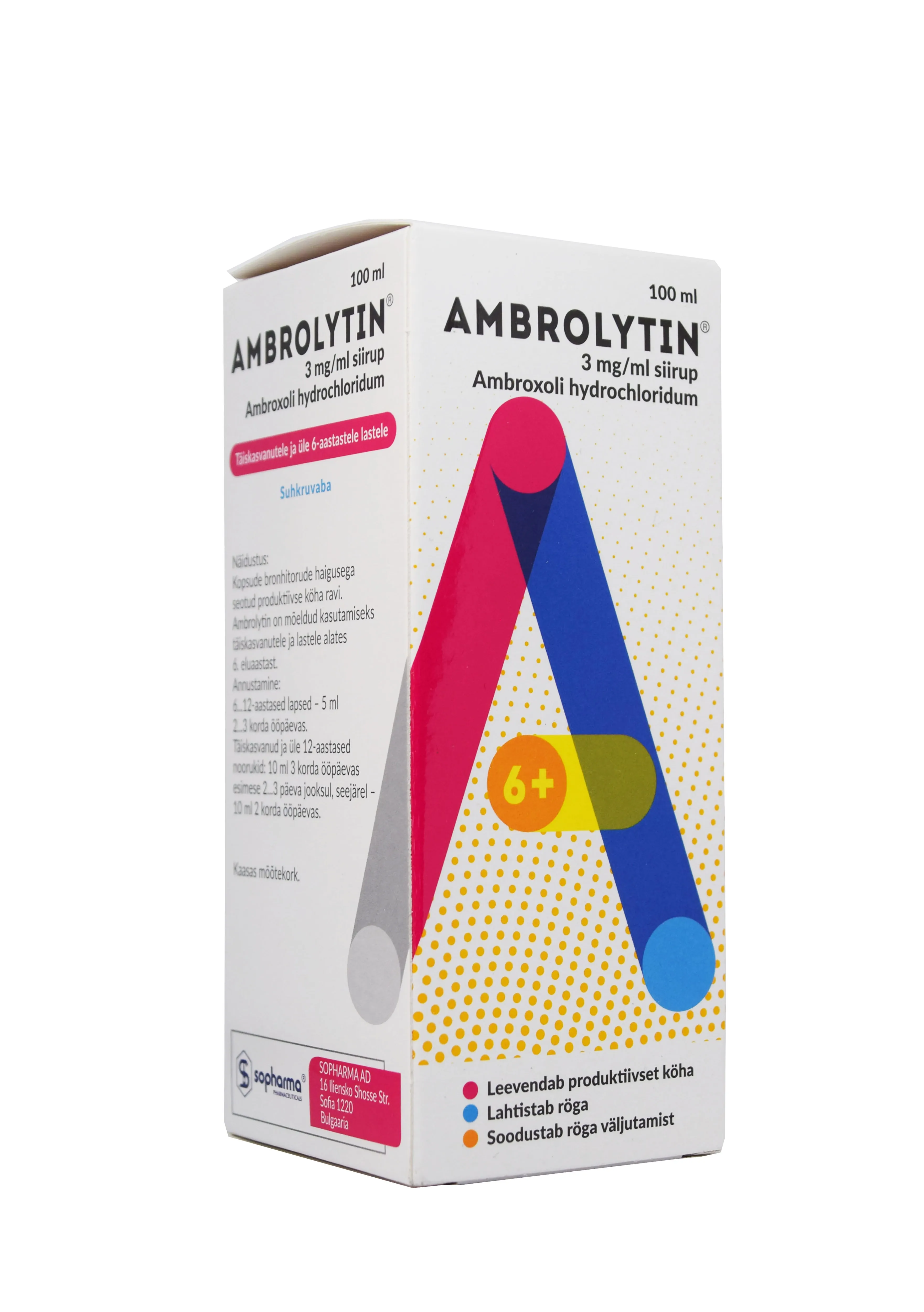AMBROLYTIN SIIRUP 3MG/ML 100ML - Tootepilt 