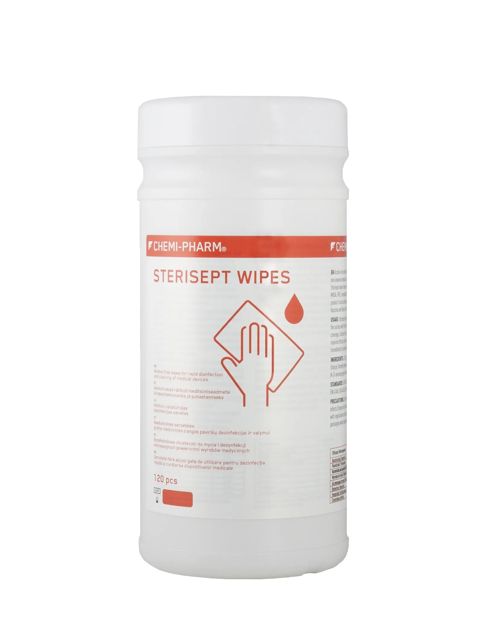 CHEMIPHARM STERISEPT WIPES N120 - Tootepilt 