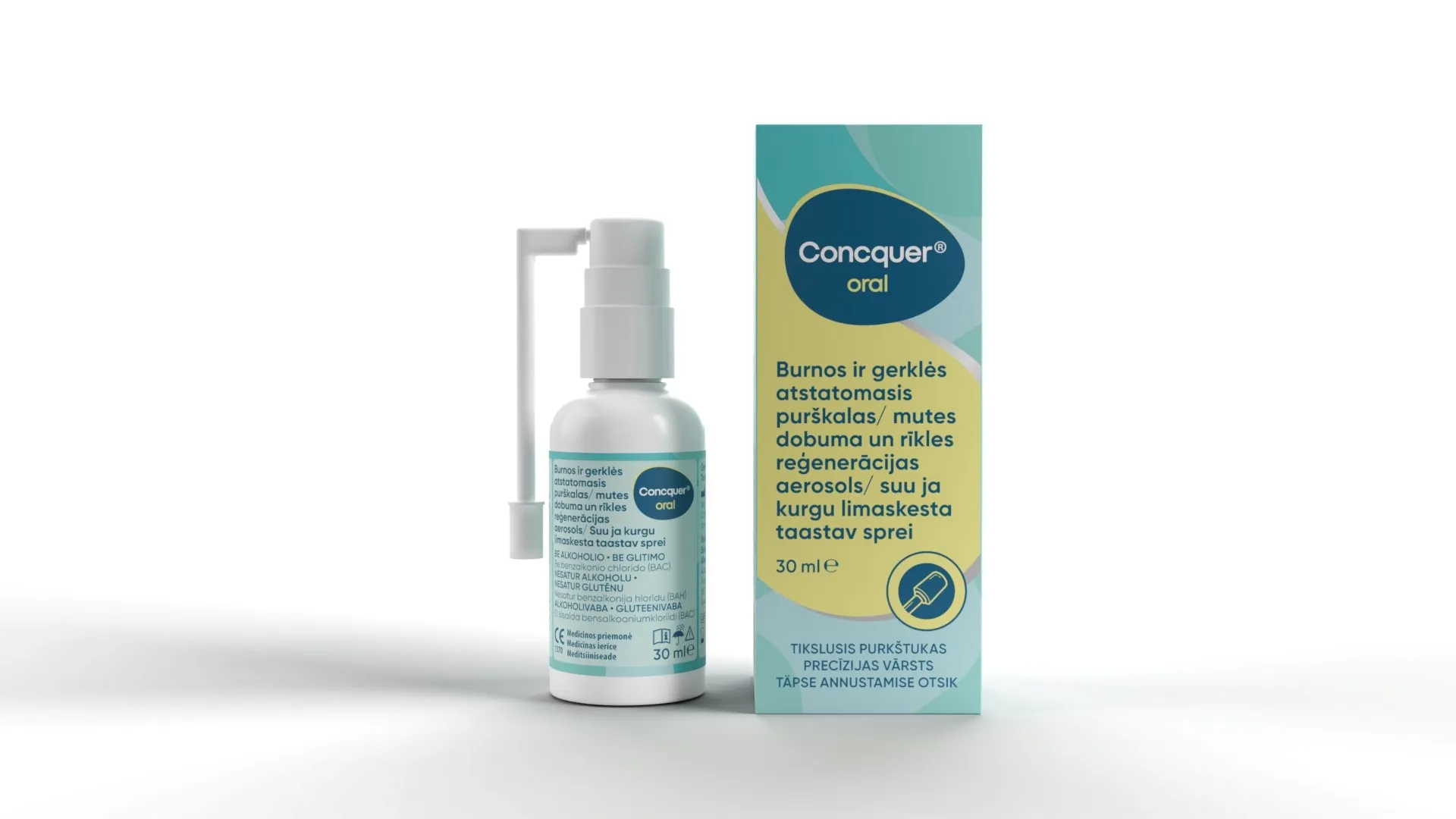 CONCQUER SUU JA KURGU LIMASKESTA TAASTAV SPREI 30ML - Tootepilt 
