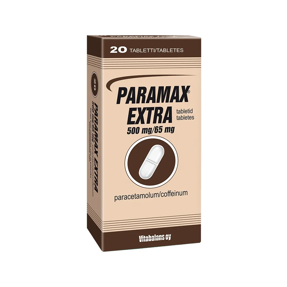 PARAMAX EXTRA TBL 500MG+65MG N20 - Tootepilt 
